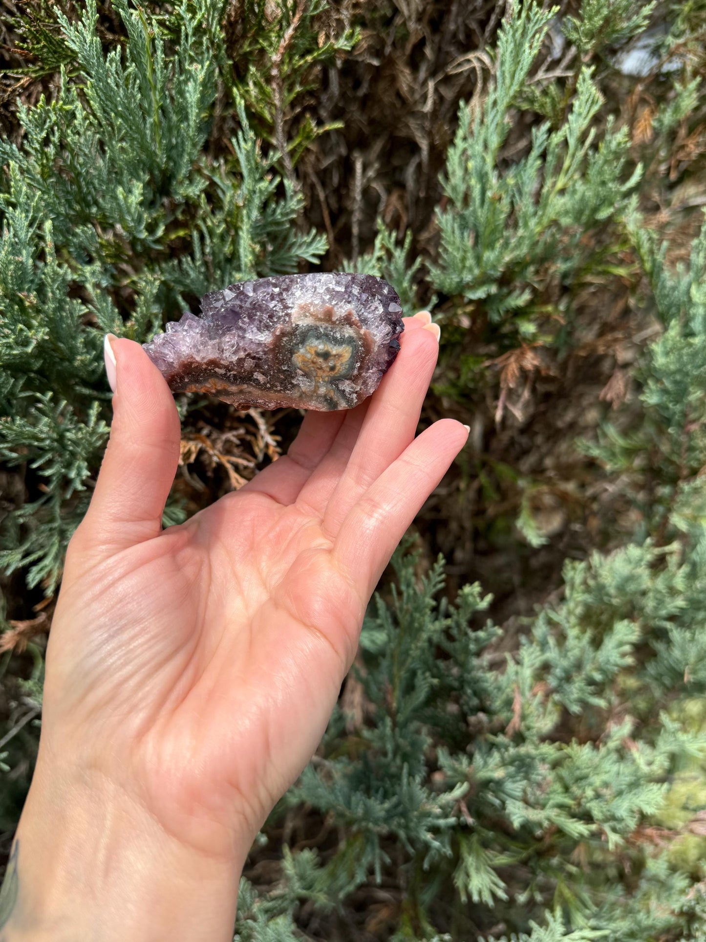Purple Amethyst Stalactite Eye Cluster