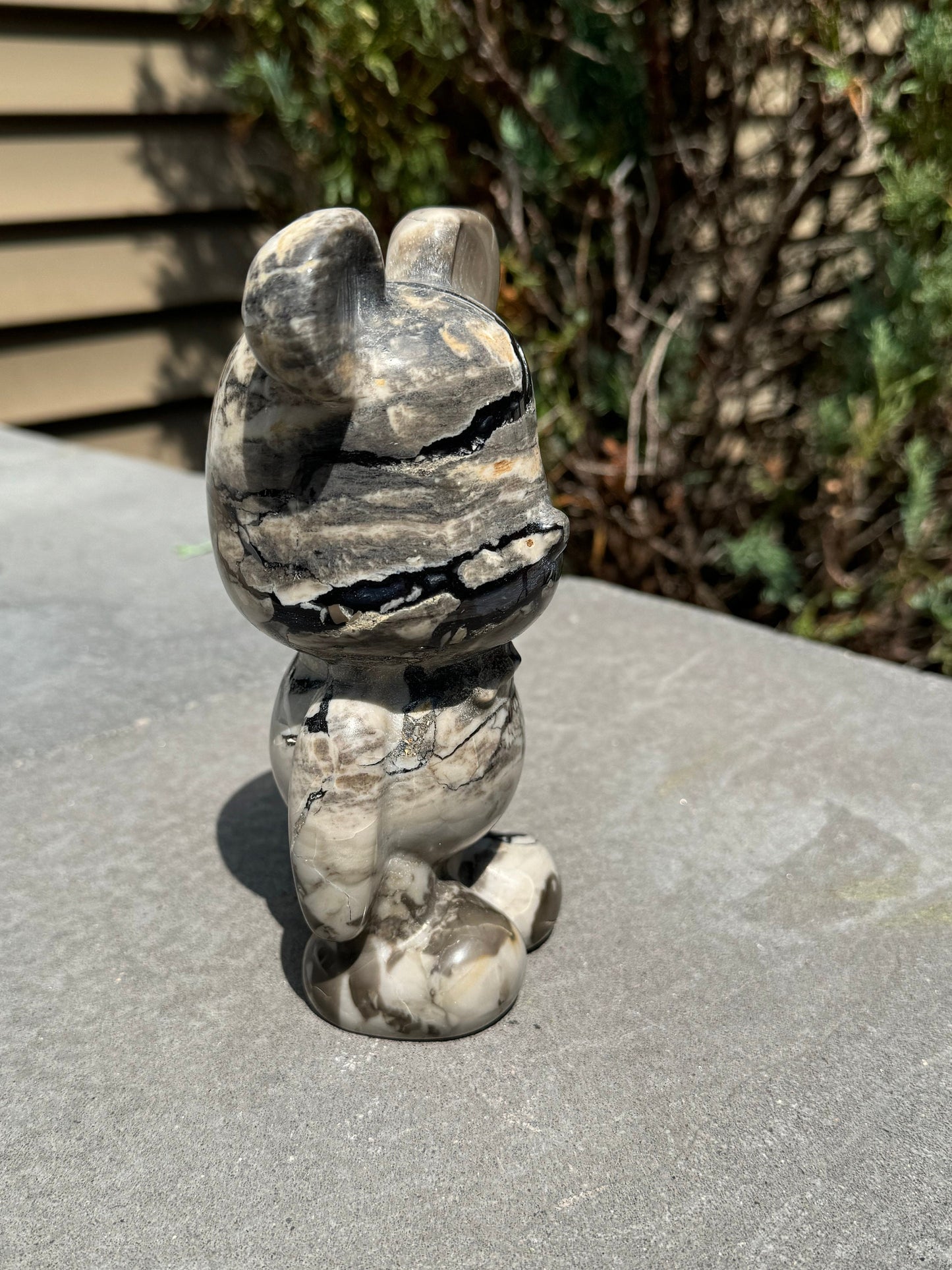 XL Druzy Volcano Agate Mickey Carving (2.13lbs)