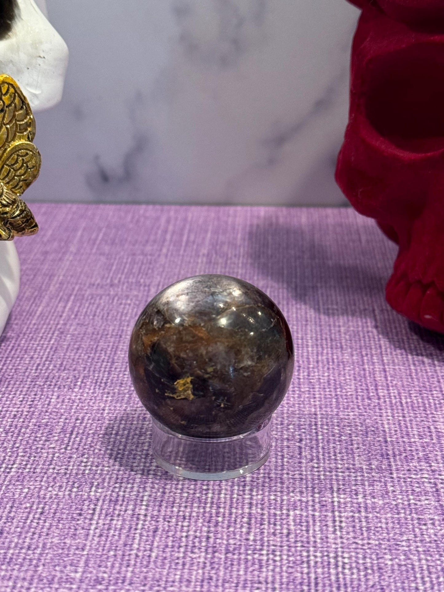 Gem Lepidolite Sphere (43MM)