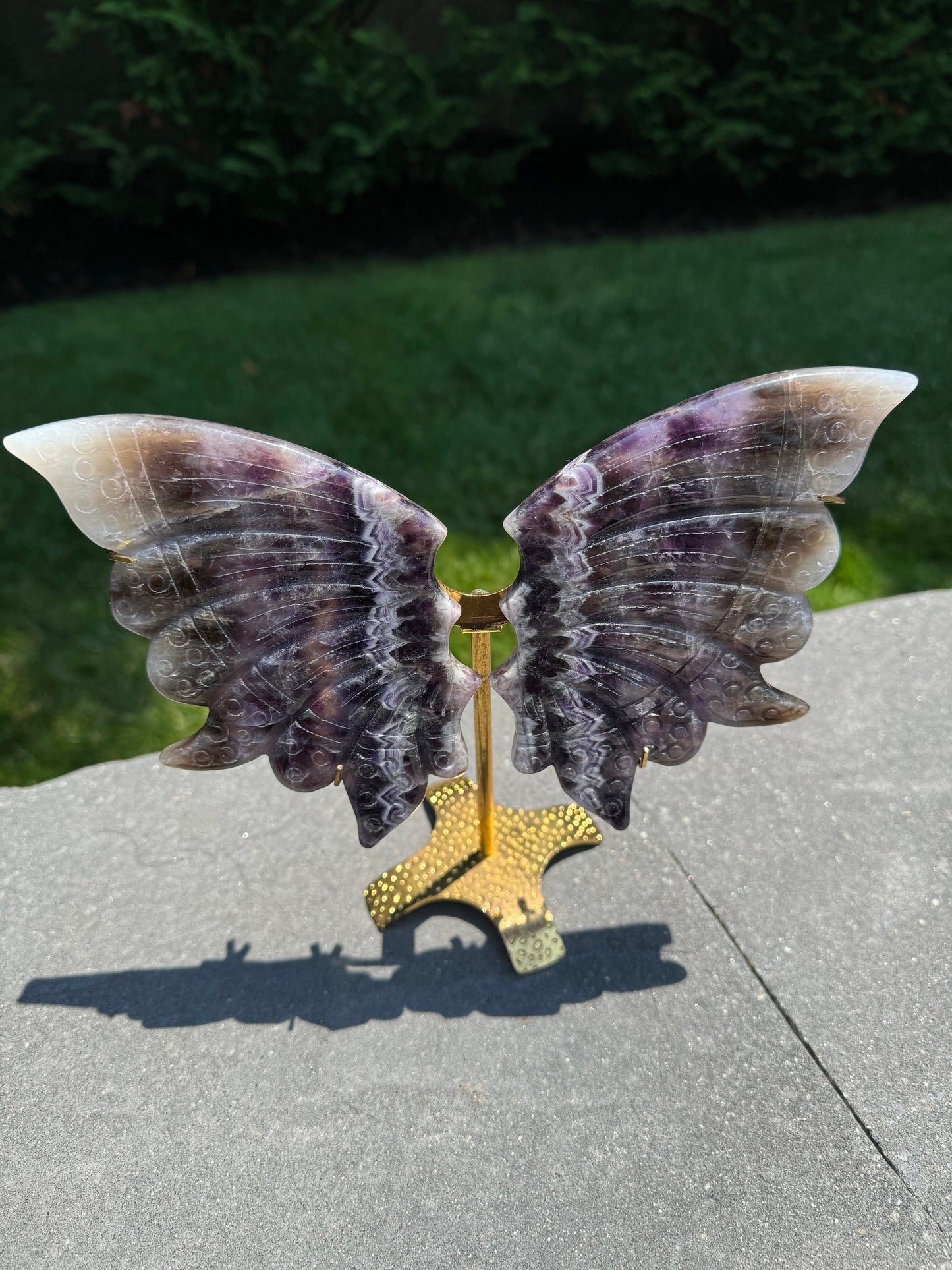 Chevron Amethyst Butterfly Wings