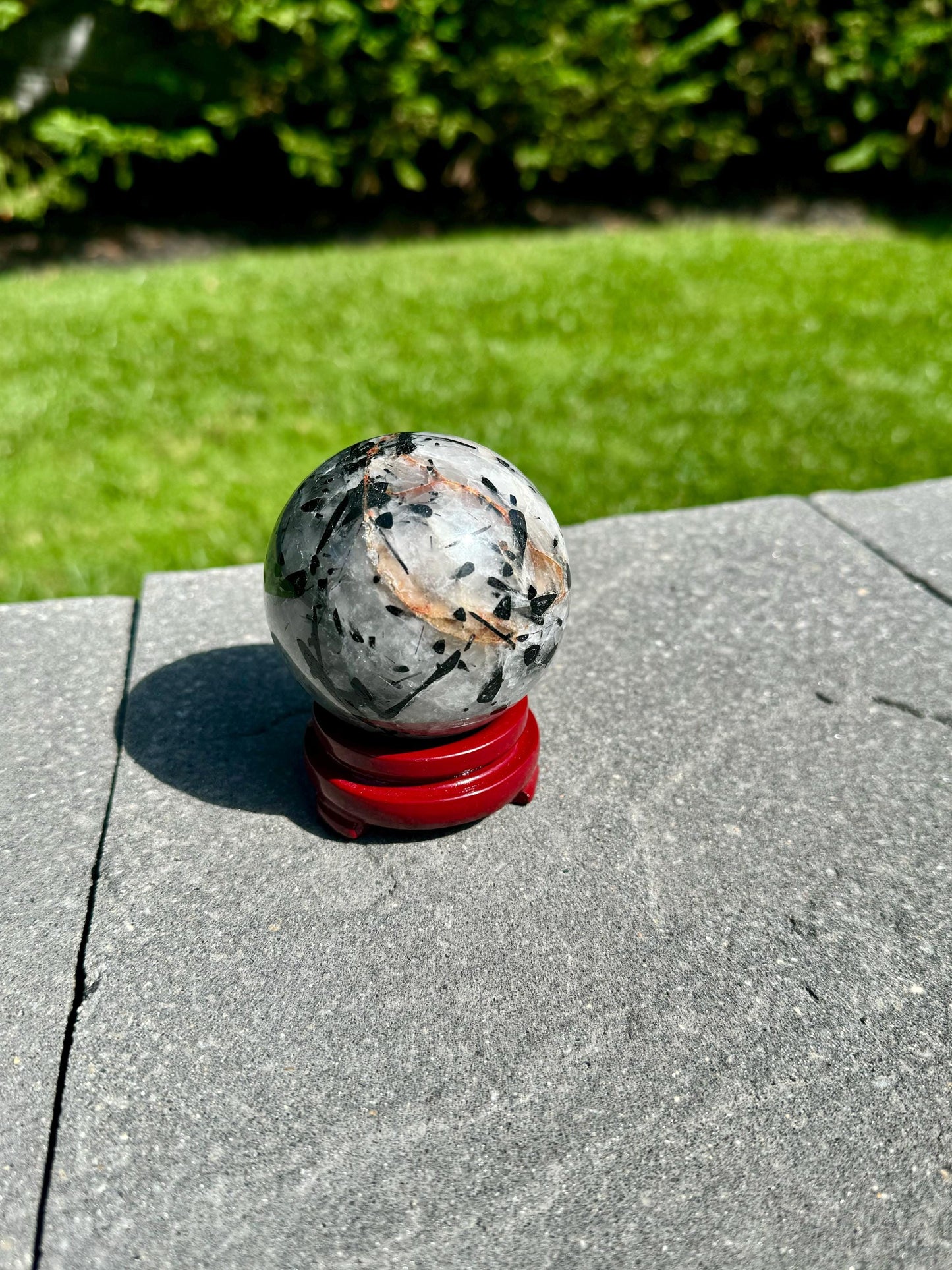 Tourmalated Quartz Sphere (60MM)