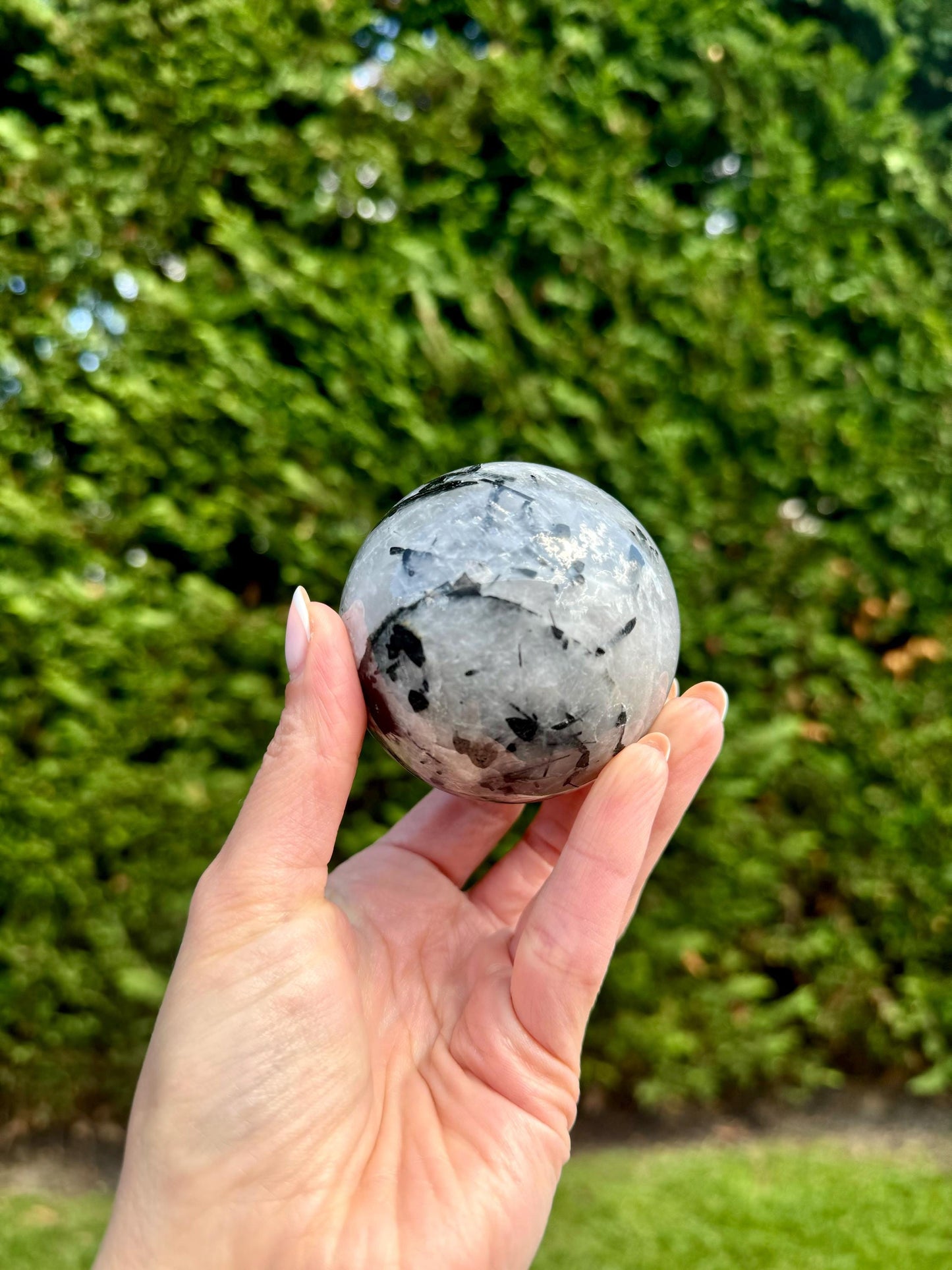 Tourmalated Quartz Sphere (60MM)