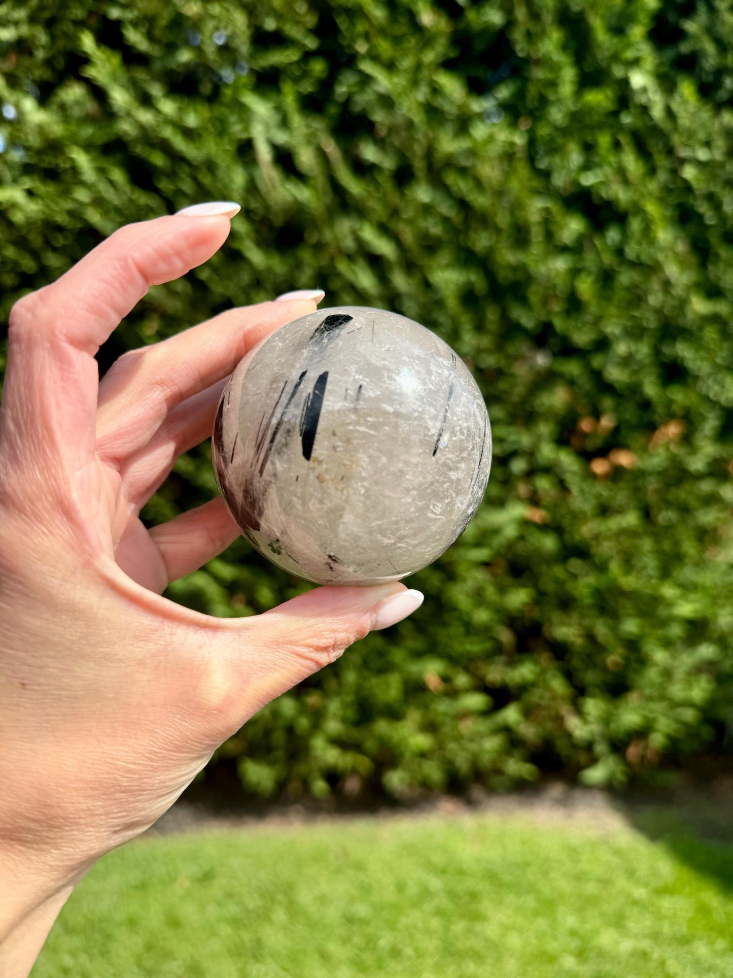 Tourmalated Quartz Sphere (63MM)
