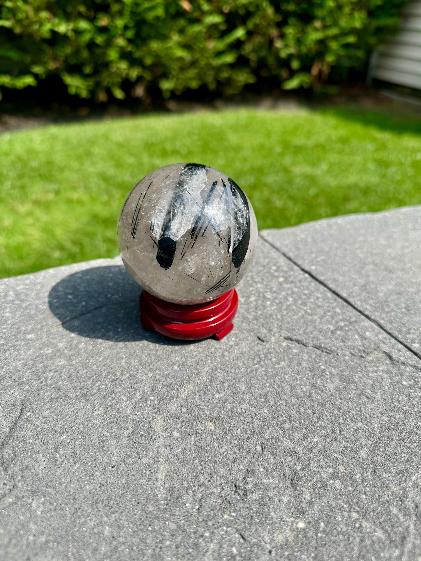 Tourmalated Quartz Sphere (63MM)