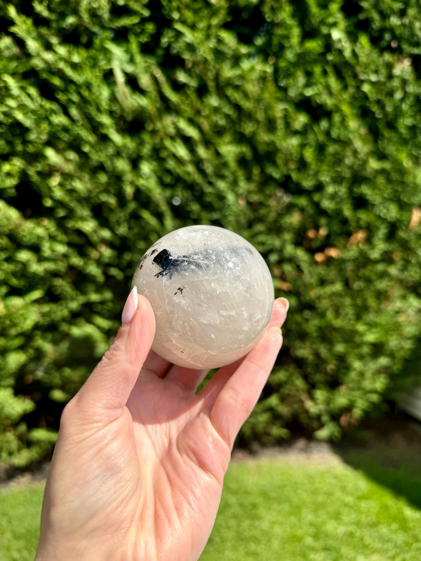 Tourmalated Quartz Sphere (63MM)