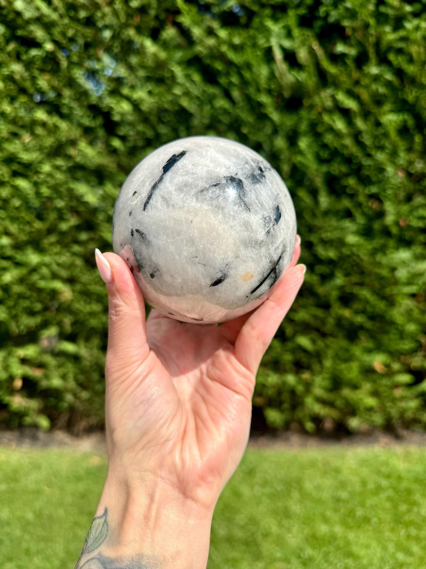 Tourmalated Quartz Sphere (84MM)