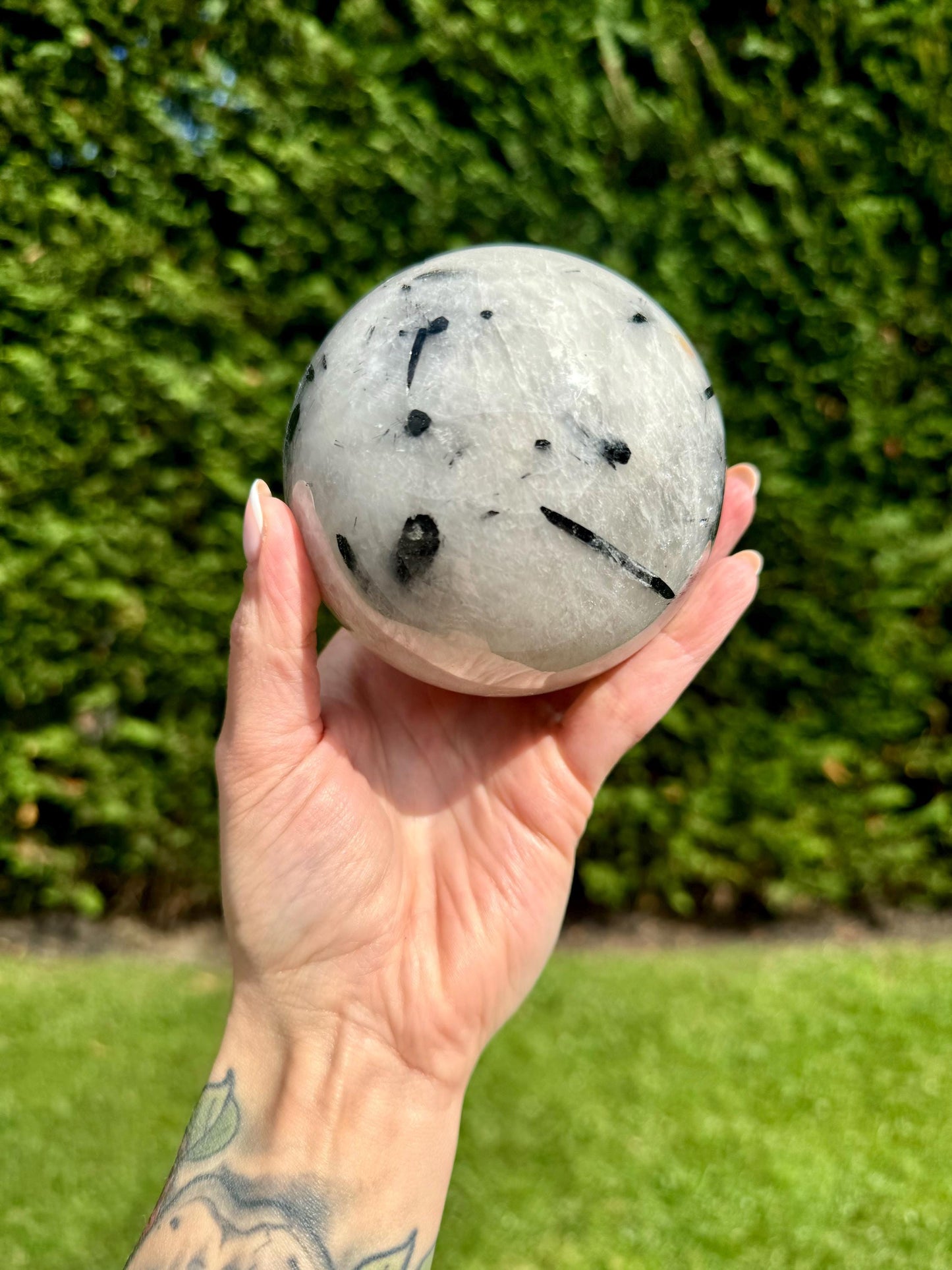 Tourmalated Quartz Sphere (84MM)