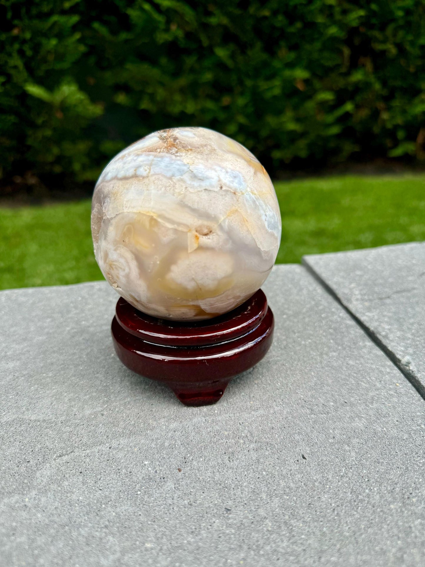 Druzy Flower Agate Sphere (83MM)