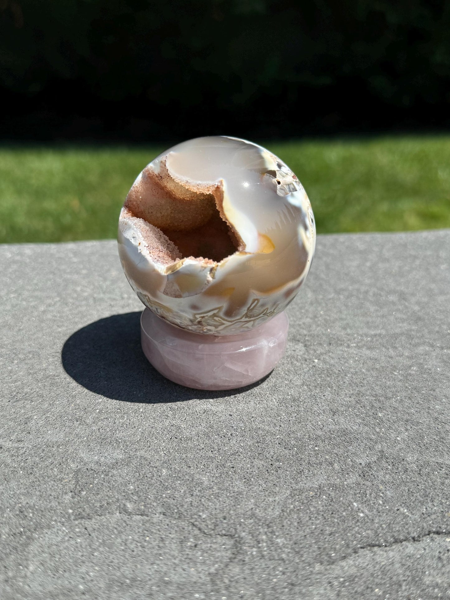 Druzy Orca Agate Sphere (66MM)