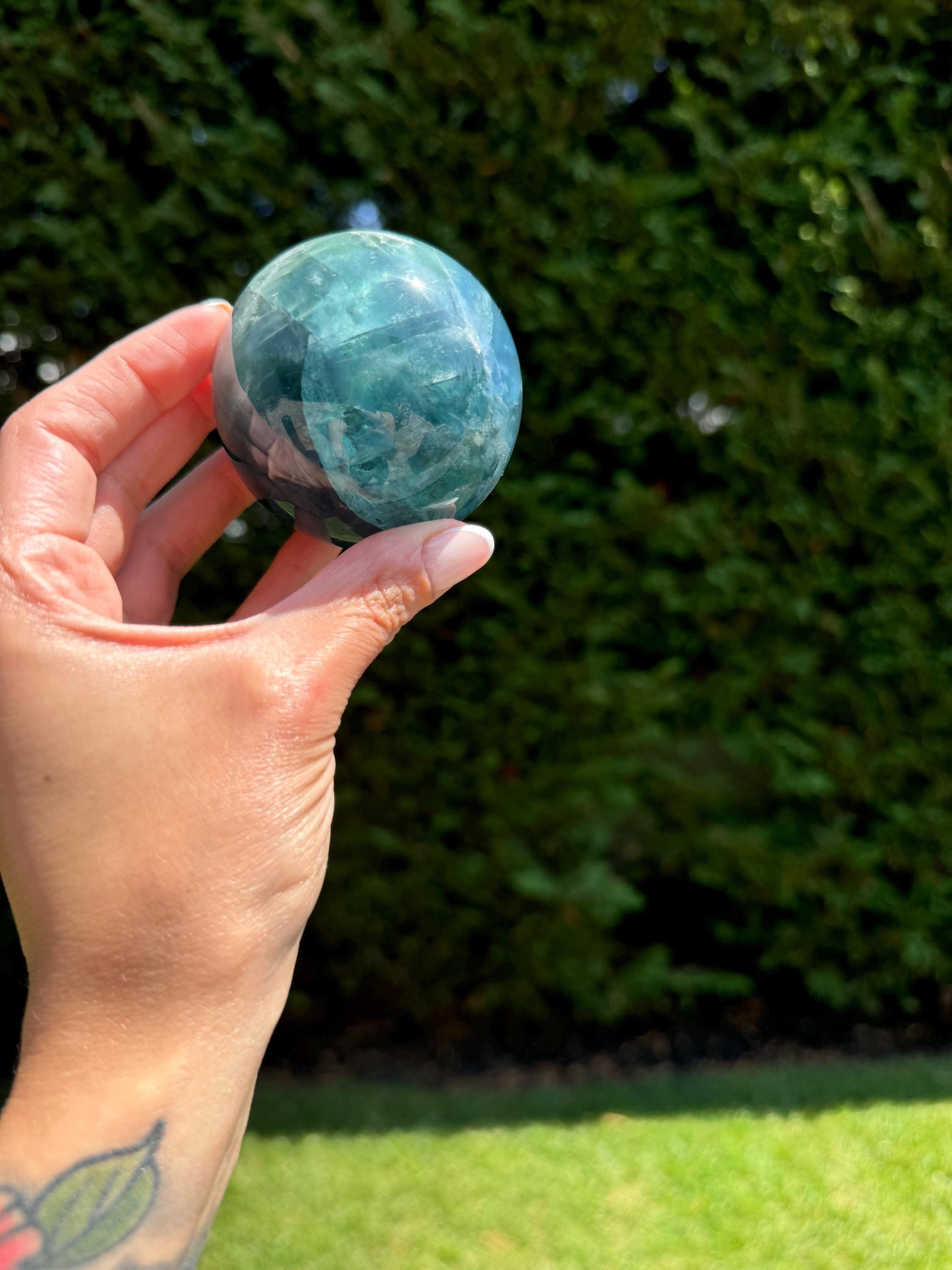 Blue Fluorite Sphere (63MM)