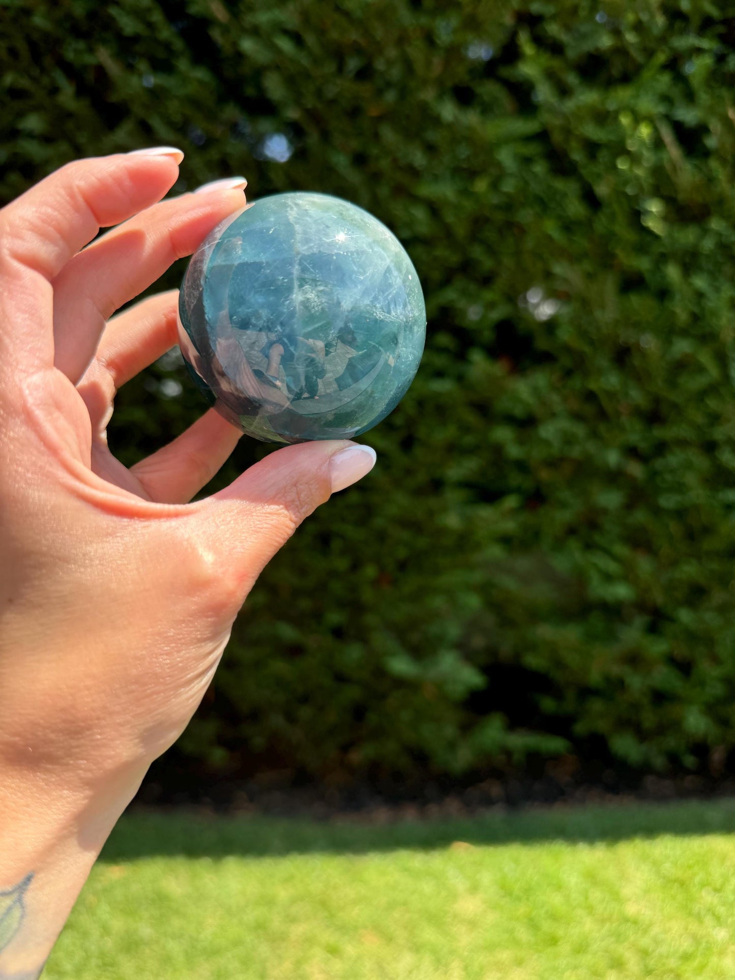 Blue Fluorite Sphere (63MM)