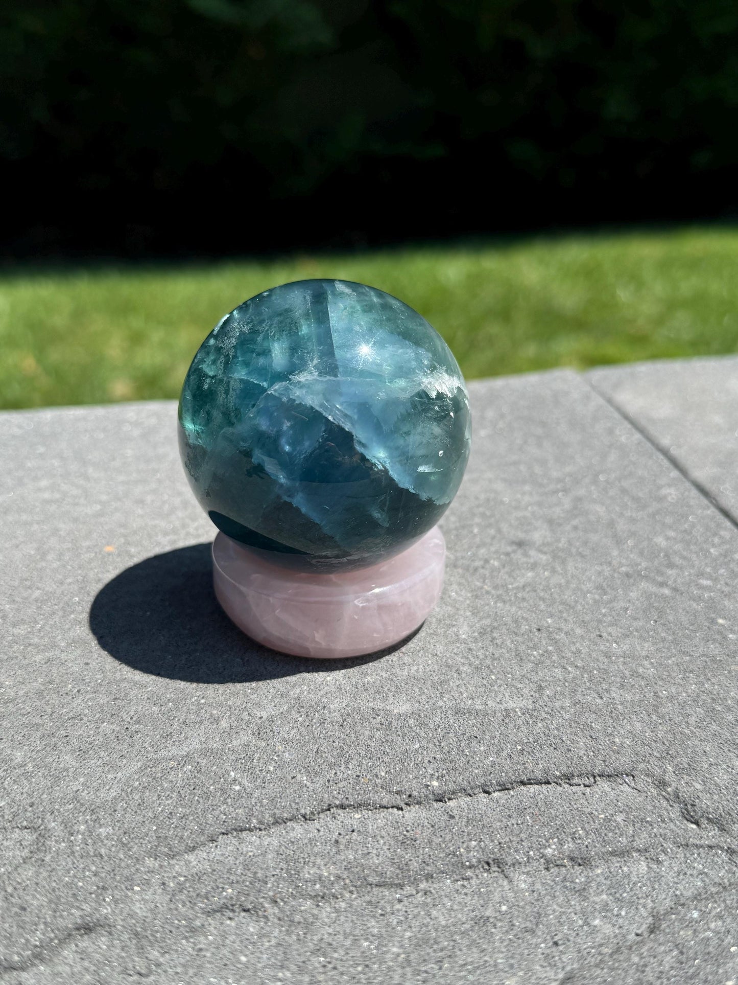 Blue Fluorite Sphere (63MM)