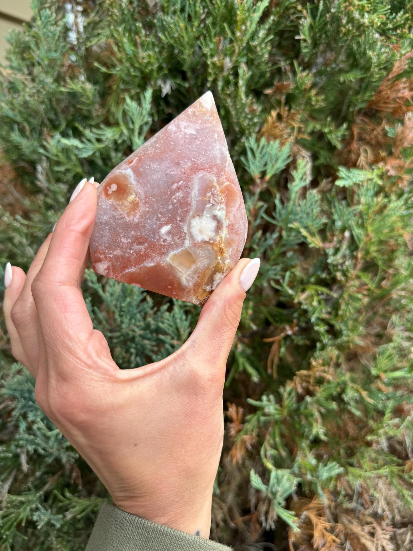 Druzy Pink Amethyst Flame
