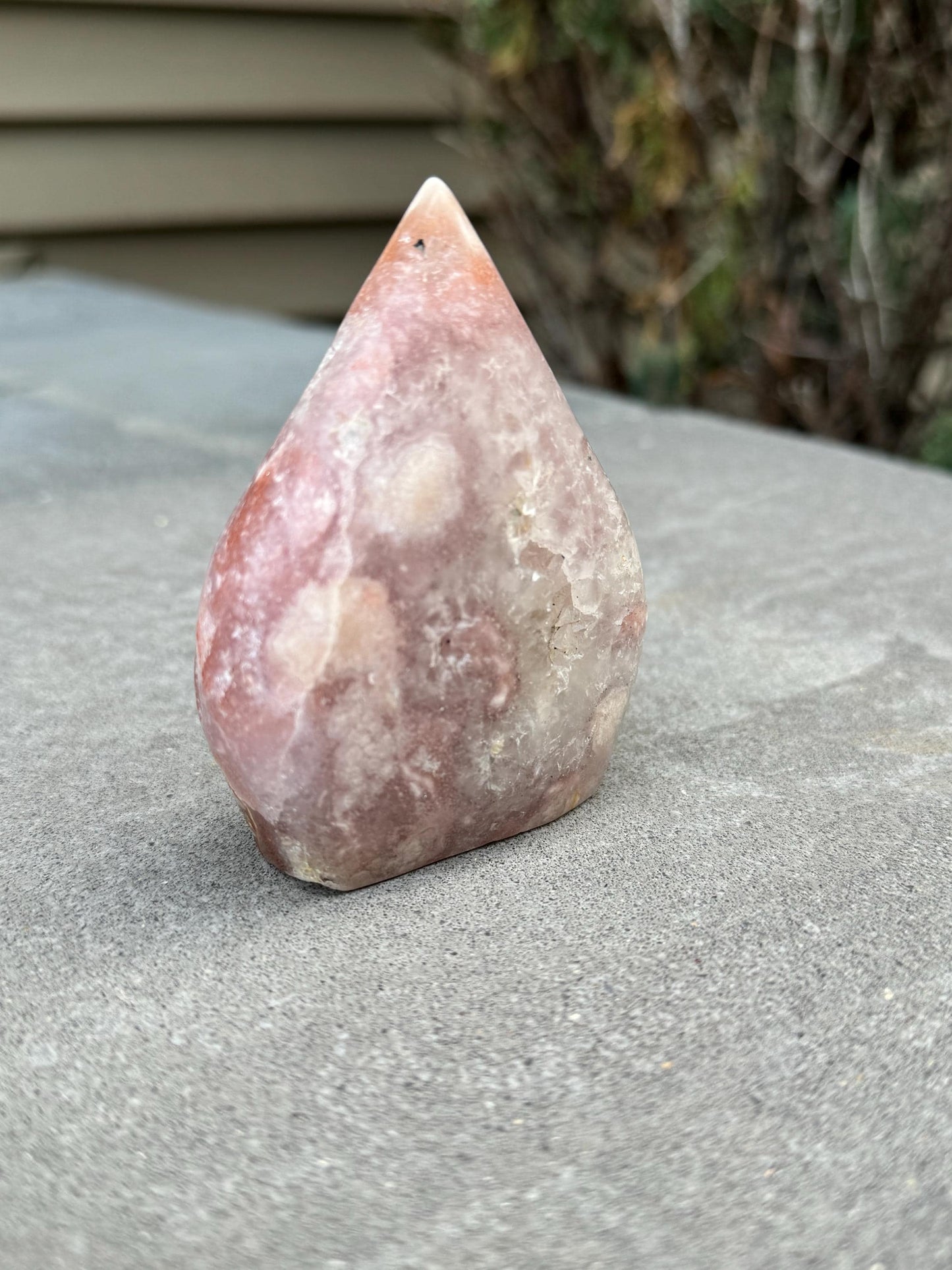 Druzy Pink Amethyst Flame