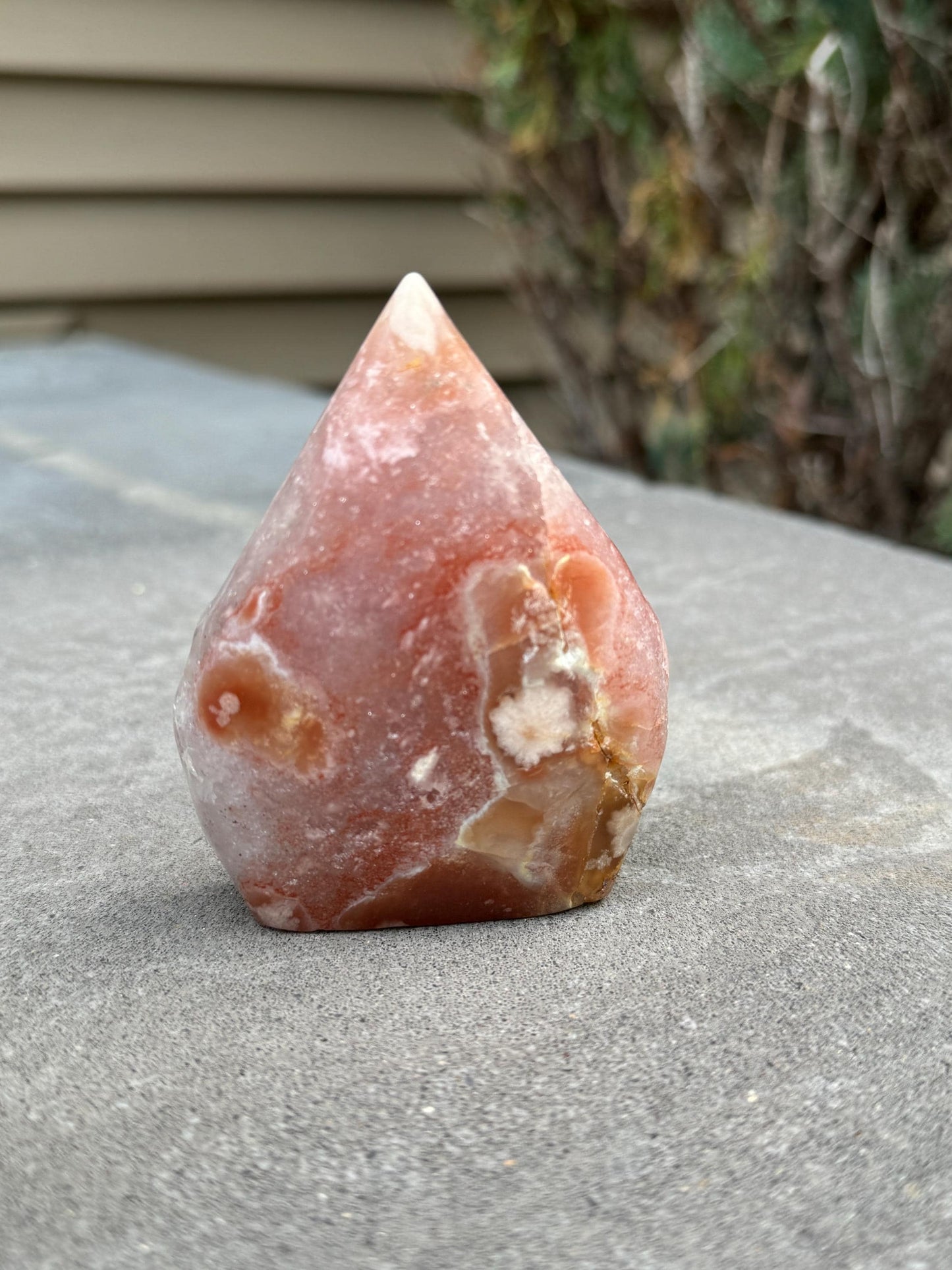 Druzy Pink Amethyst Flame