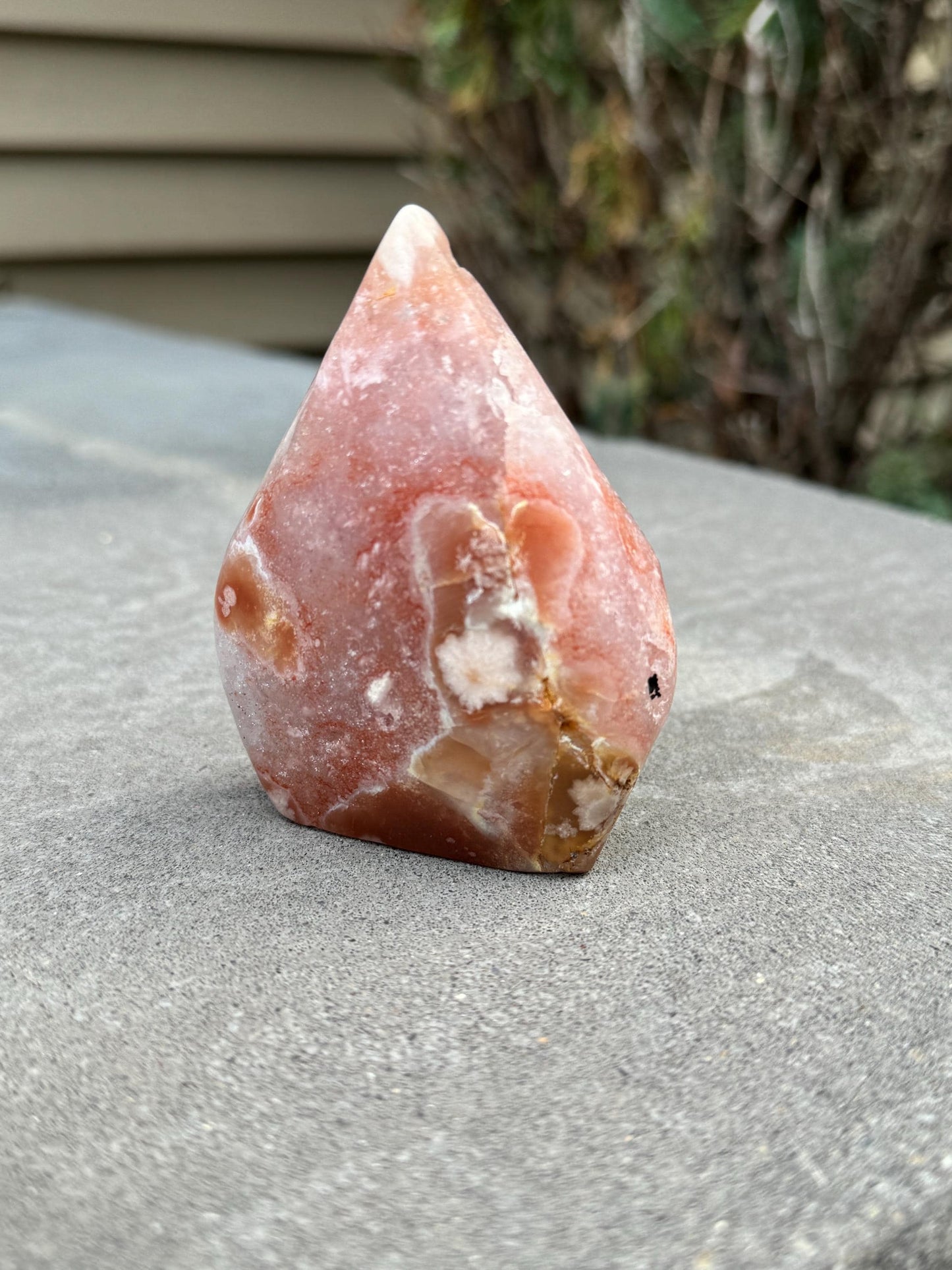 Druzy Pink Amethyst Flame