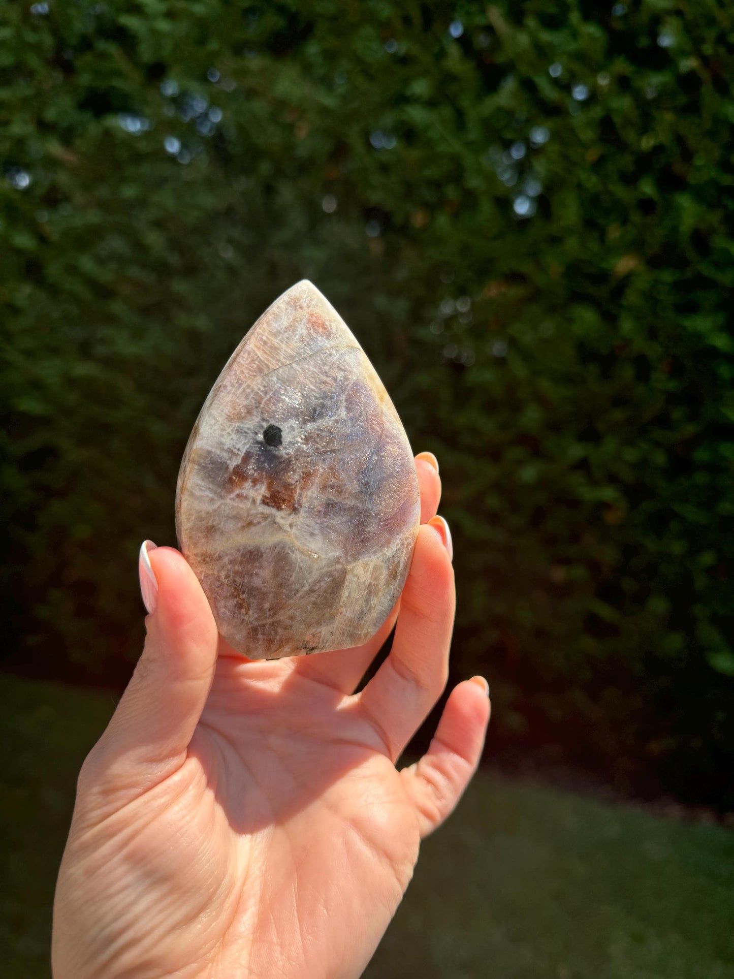 Flashy Peach Moonstone Flame