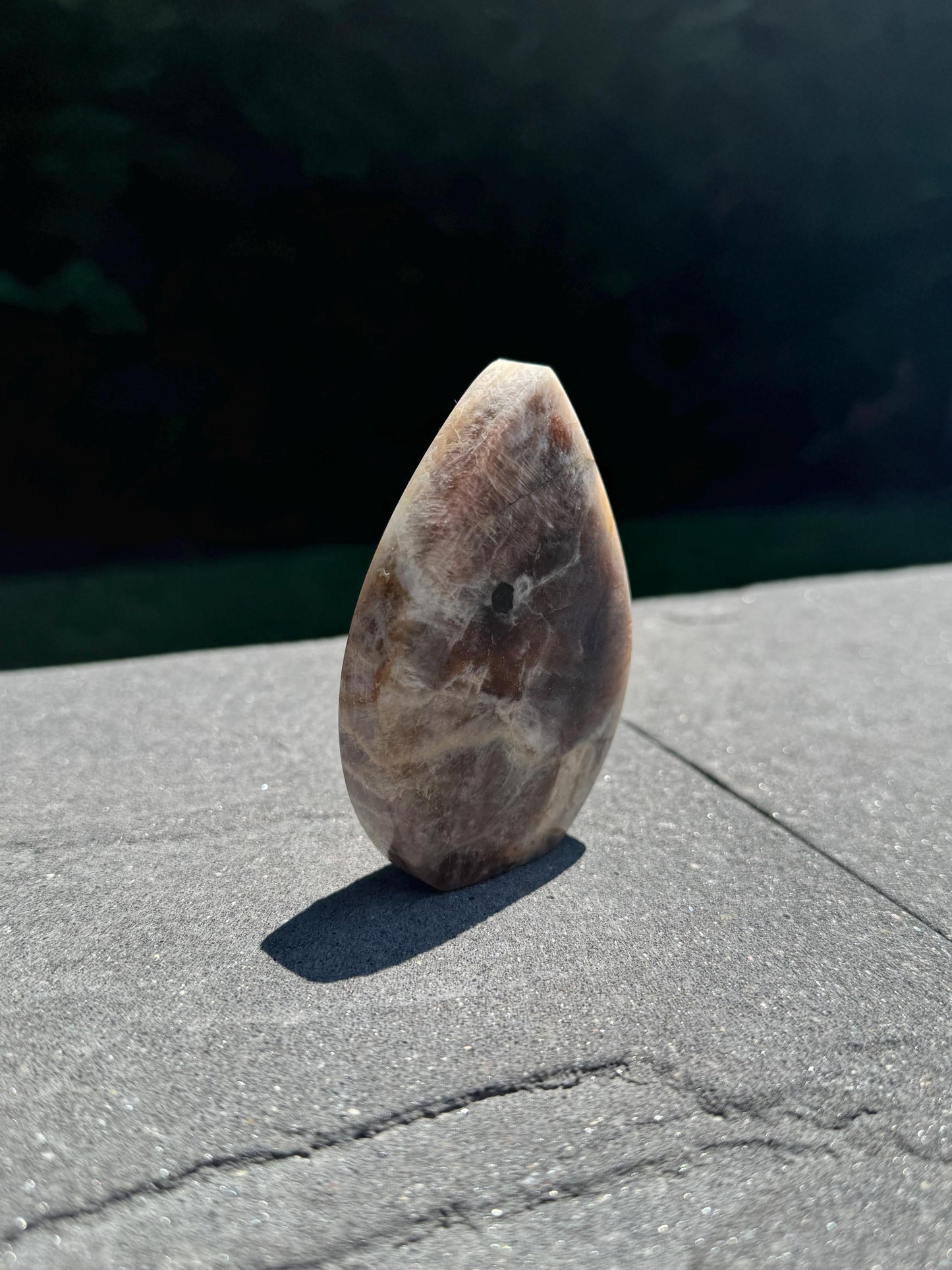 Flashy Peach Moonstone Flame