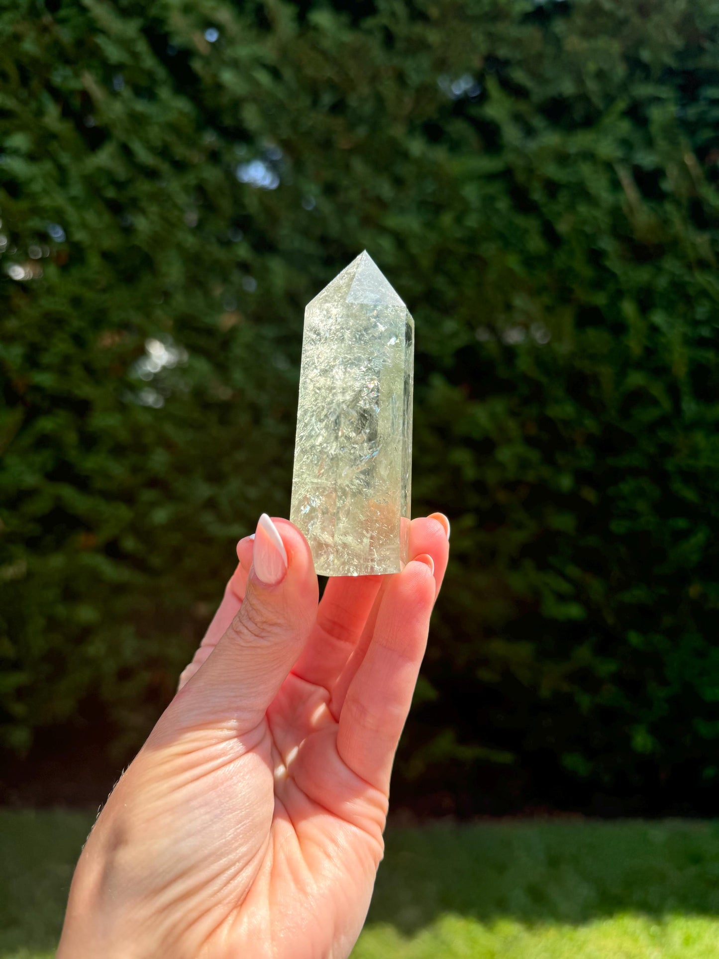 Prasiolite (Green Amethyst) Tower (3")