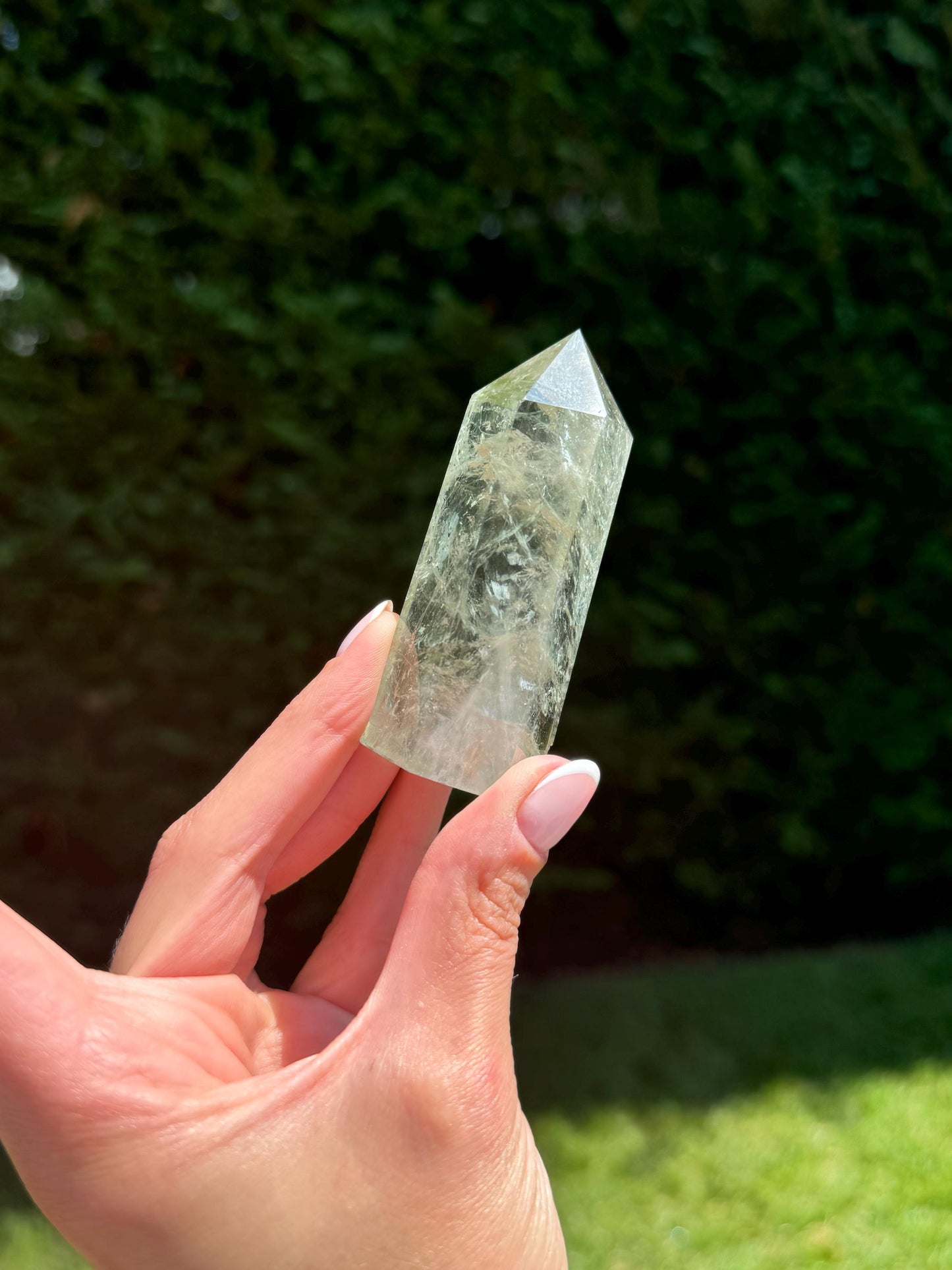 Prasiolite (Green Amethyst) Tower (3")