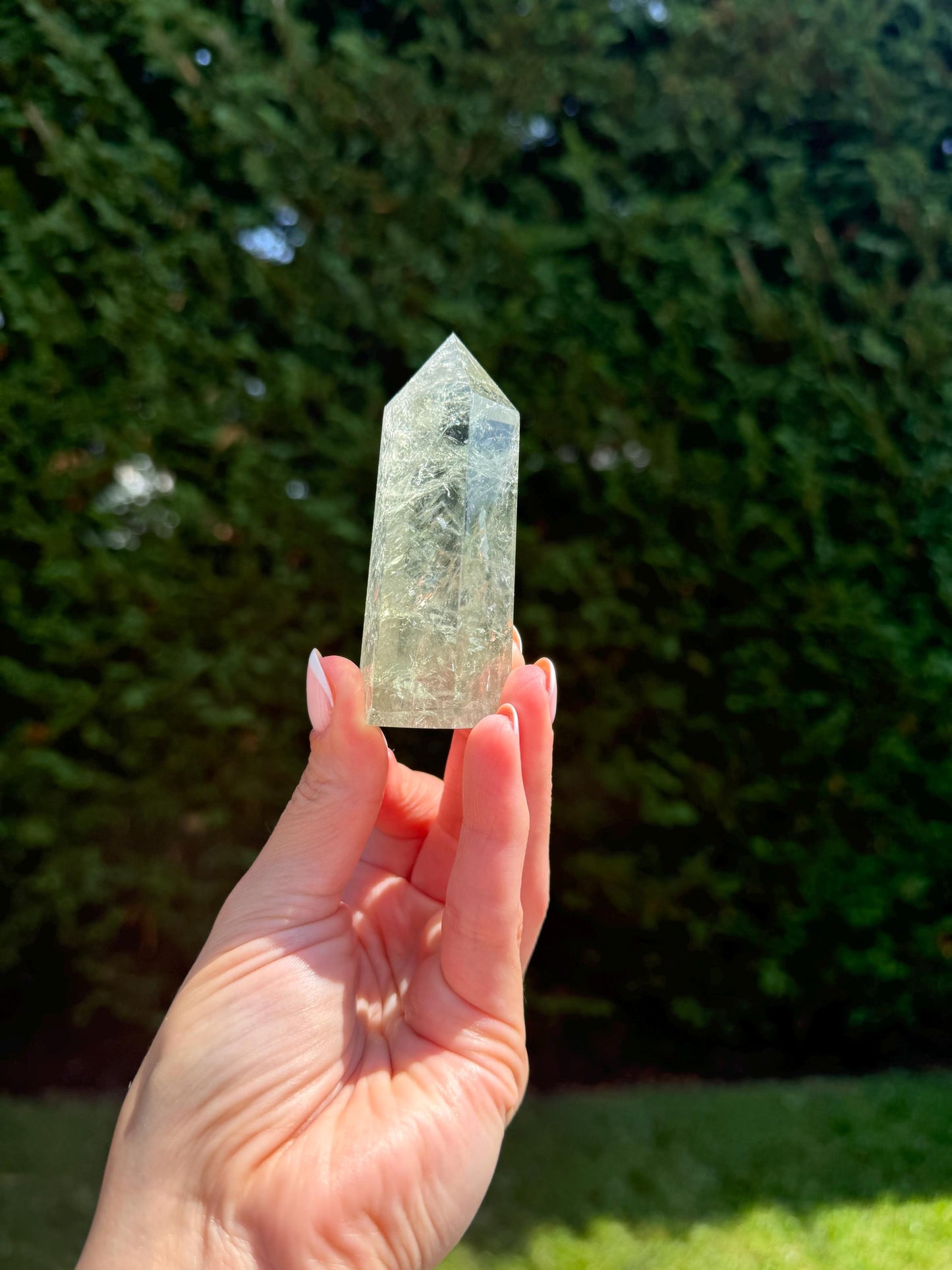 Prasiolite (Green Amethyst) Tower (3")