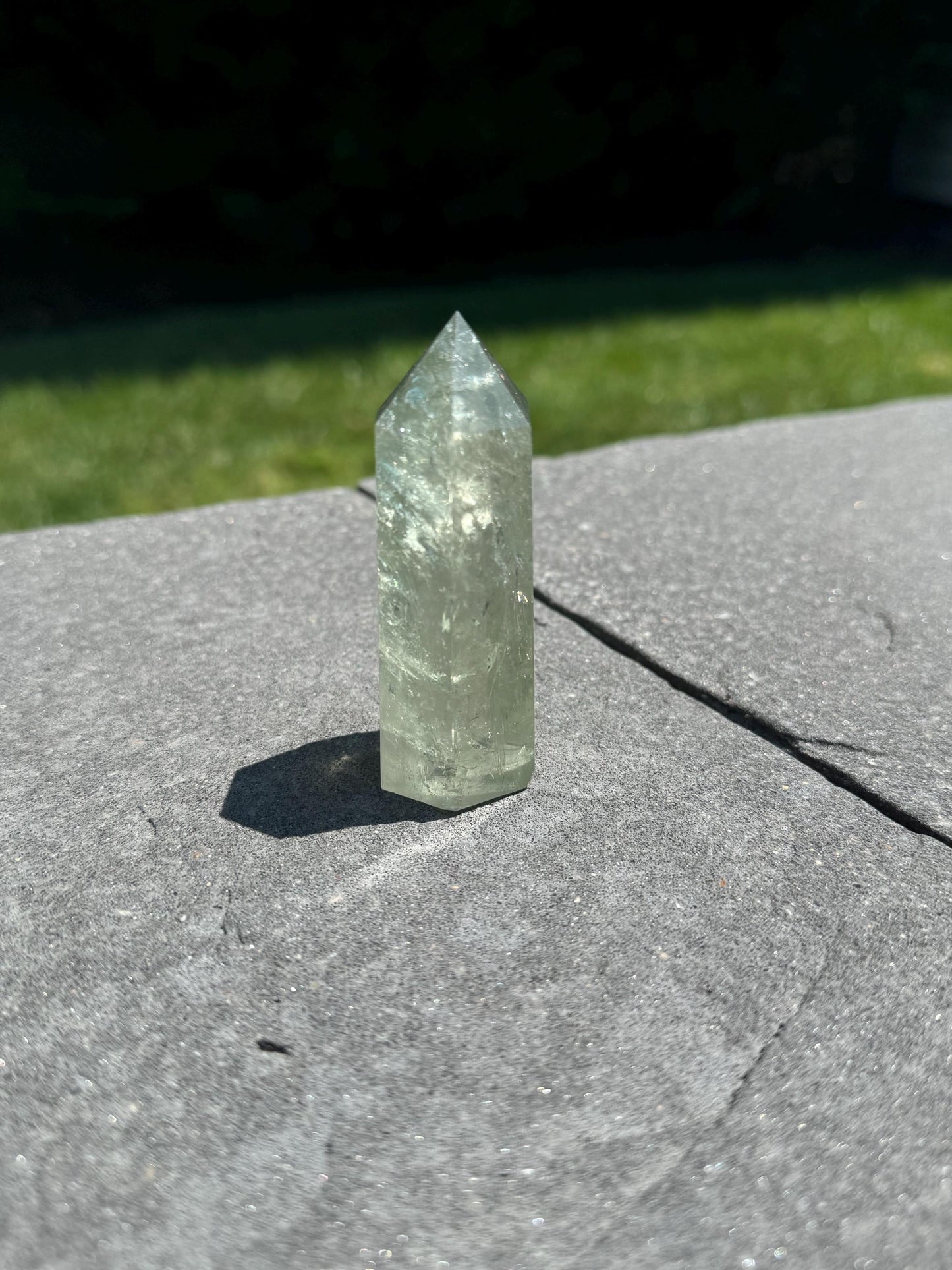 Prasiolite (Green Amethyst) Tower (3")