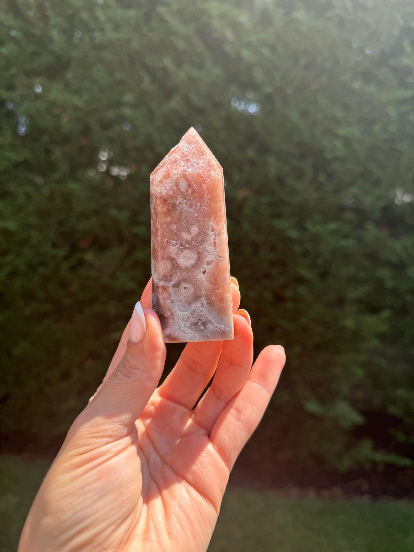 Druzy Pink Amethyst Tower (3.4")