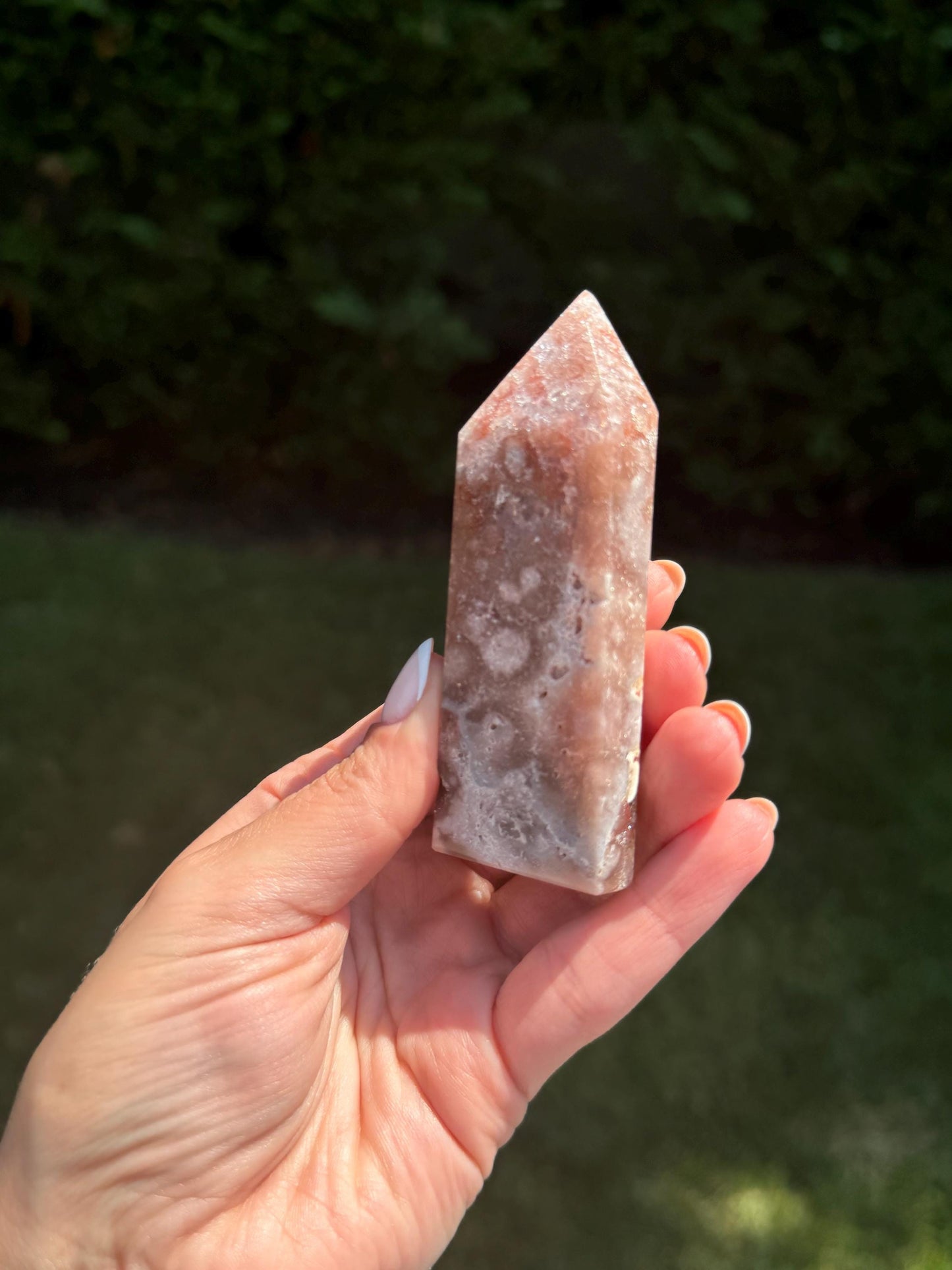 Druzy Pink Amethyst Tower (3.4")
