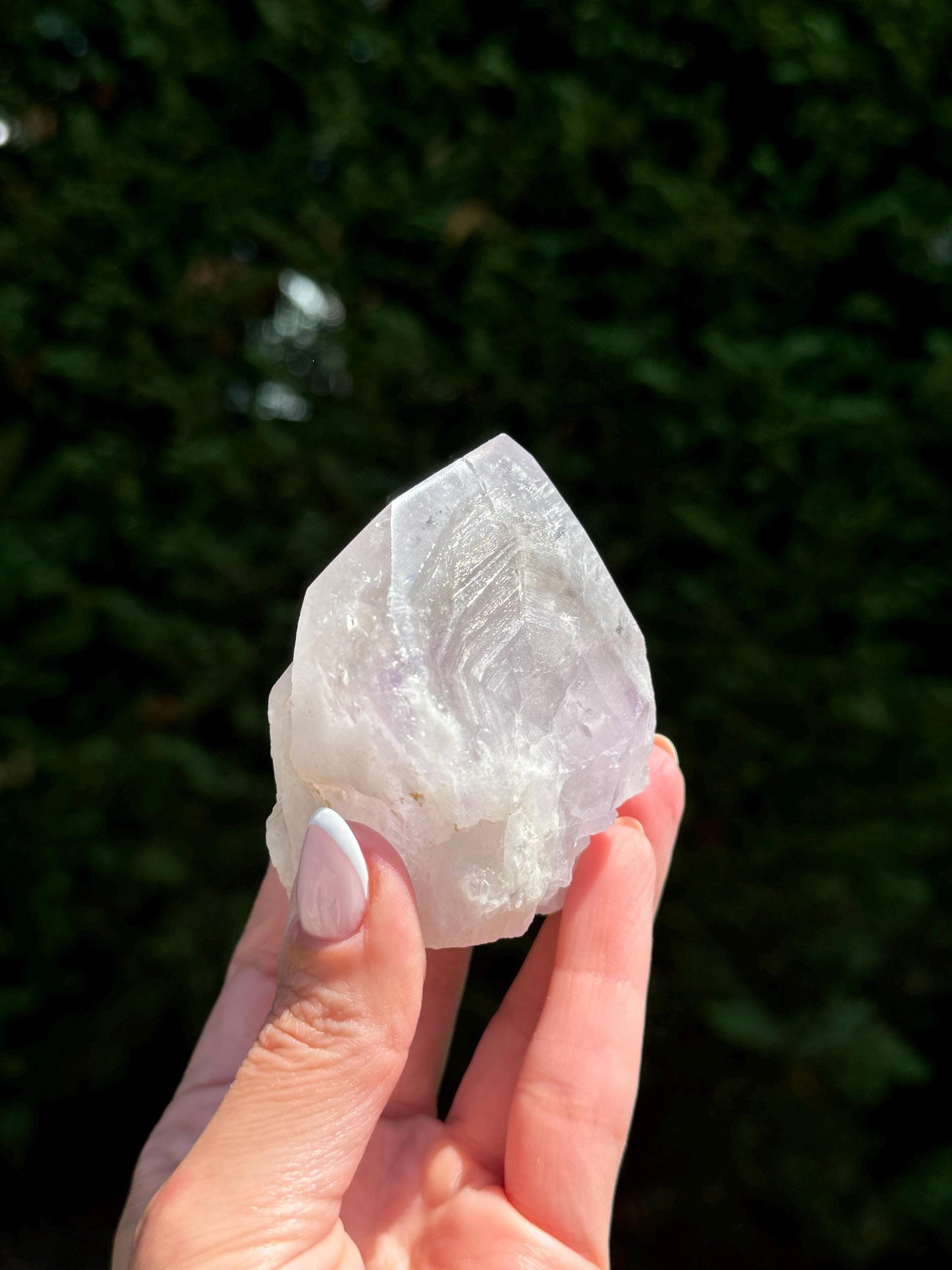Brazilian Phantom Amethyst Polished Point