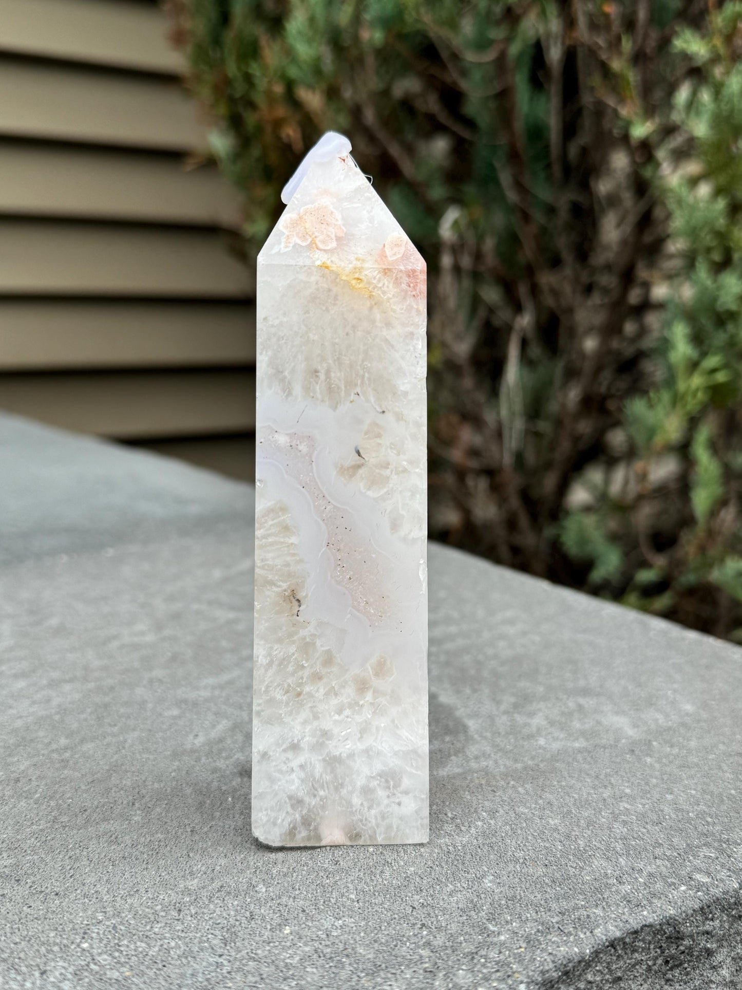 Druzy Cherry Blossom Flower Agate Tower (1lb.)