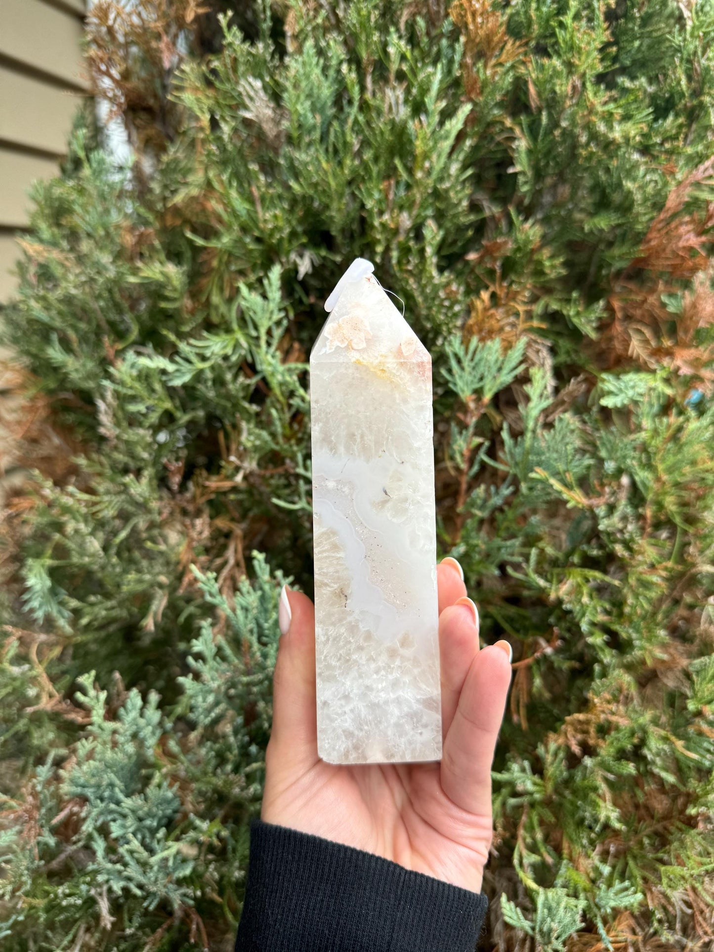 Druzy Cherry Blossom Flower Agate Tower (1lb.)
