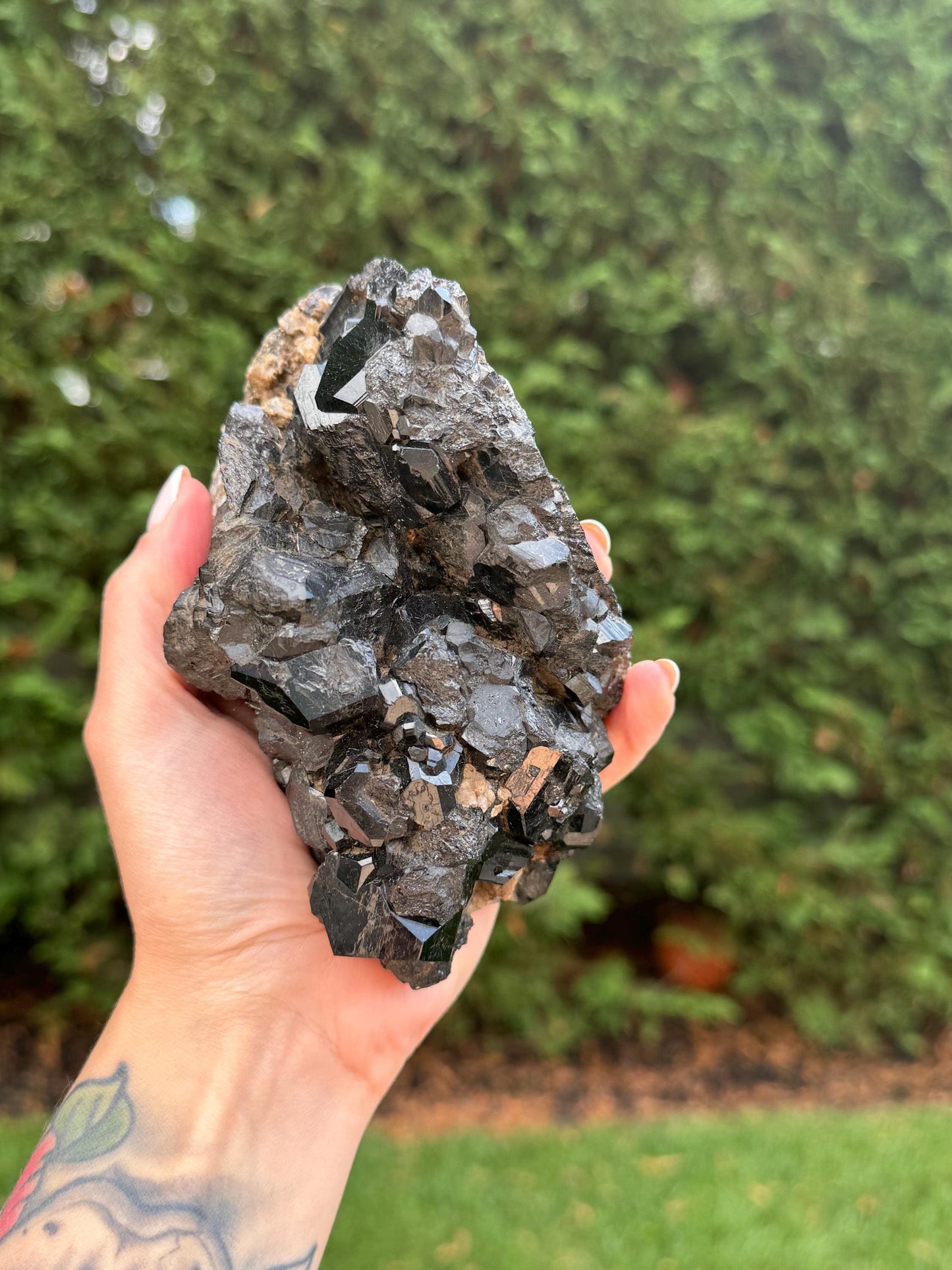 XL Raw High-Quality Black Tourmaline & Quartz Specimen (2.21lbs)
