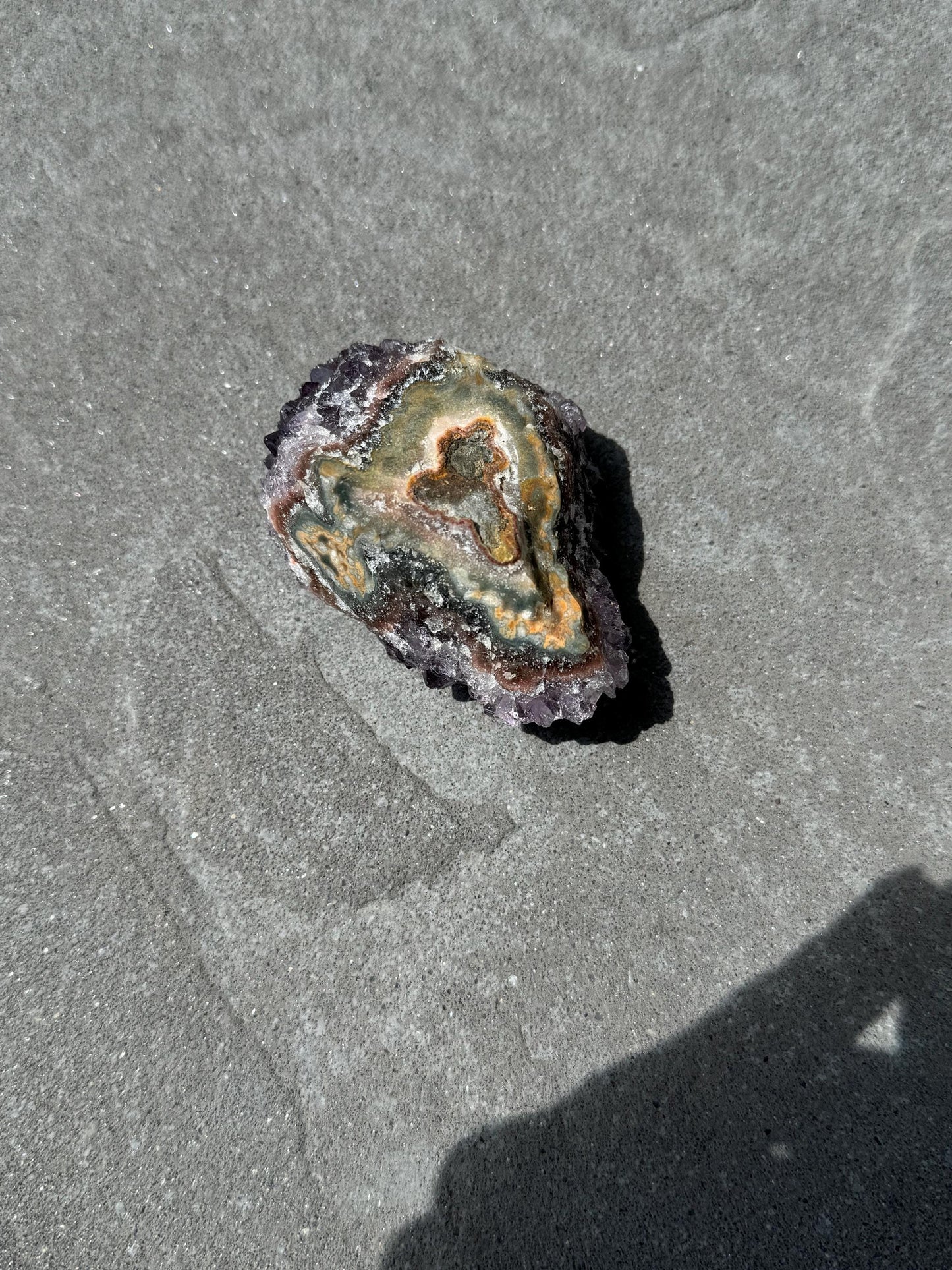 Purple Amethyst Stalactite Eye Cluster