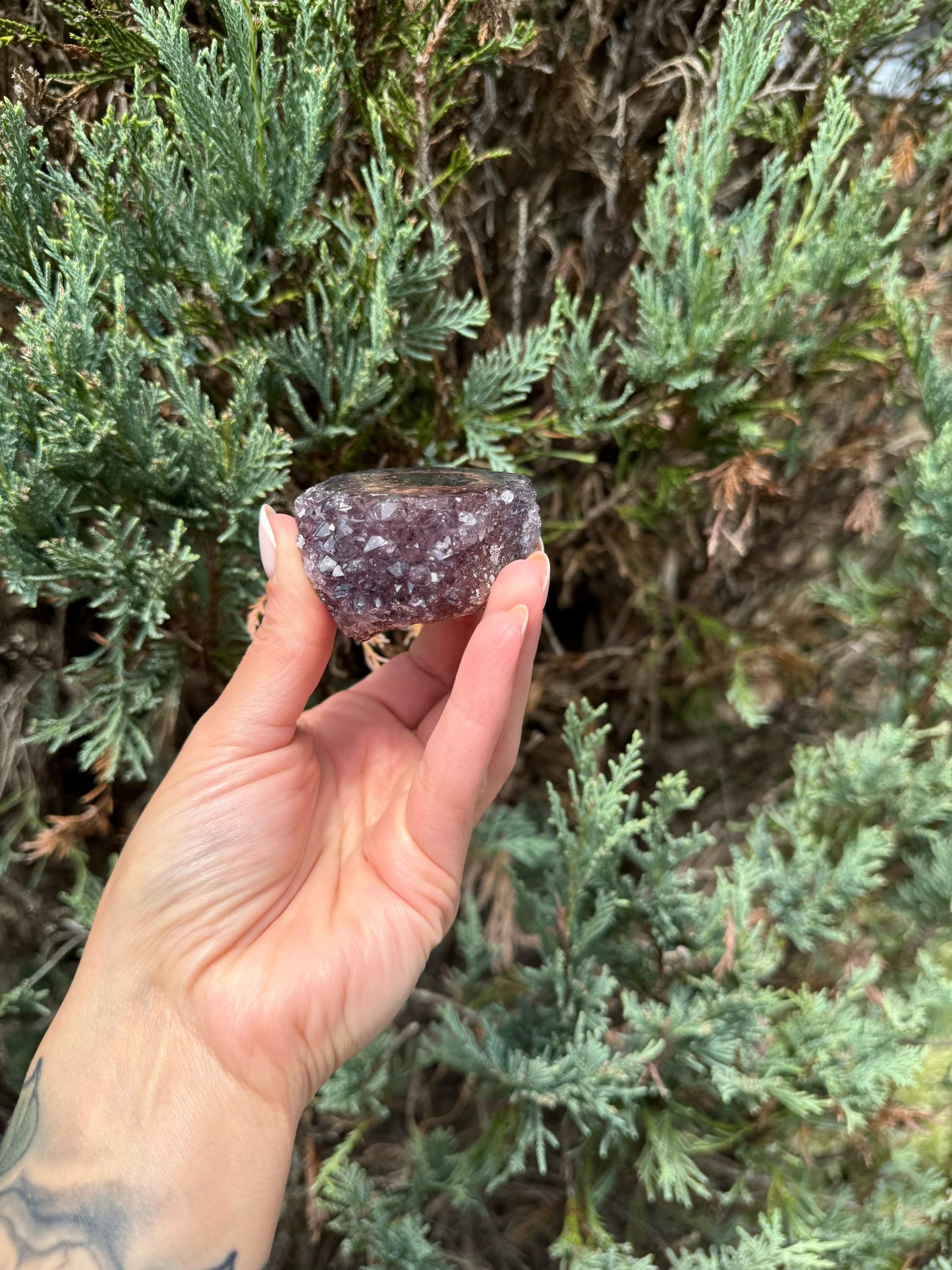 Purple Amethyst Stalactite Eye Cluster