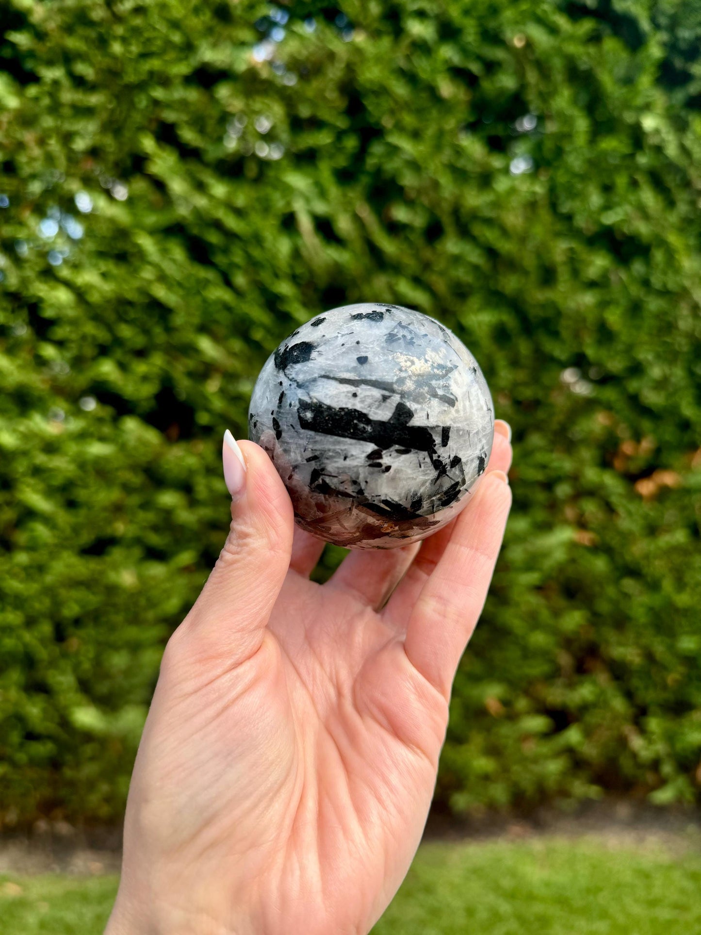 Tourmalated Quartz Sphere (60MM)