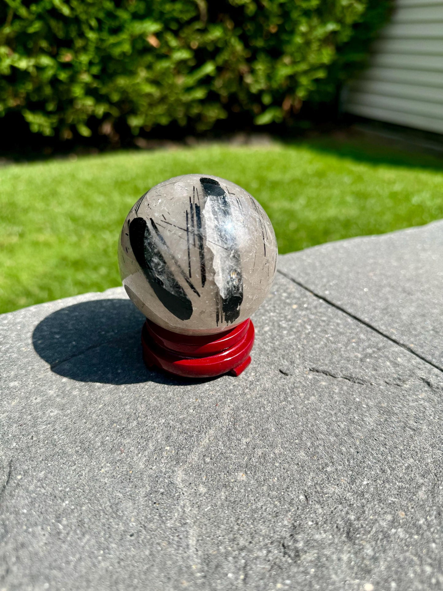 Tourmalated Quartz Sphere (63MM)