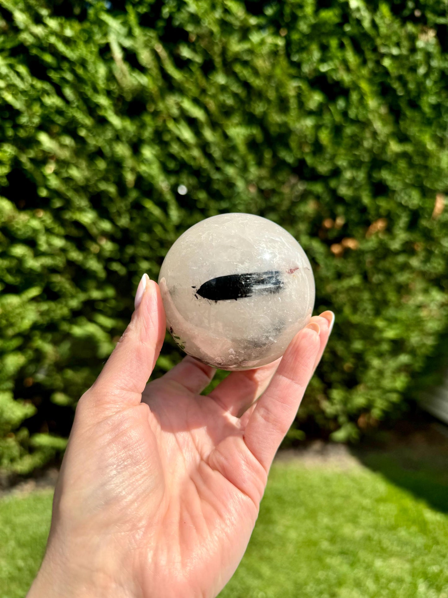 Tourmalated Quartz Sphere (63MM)
