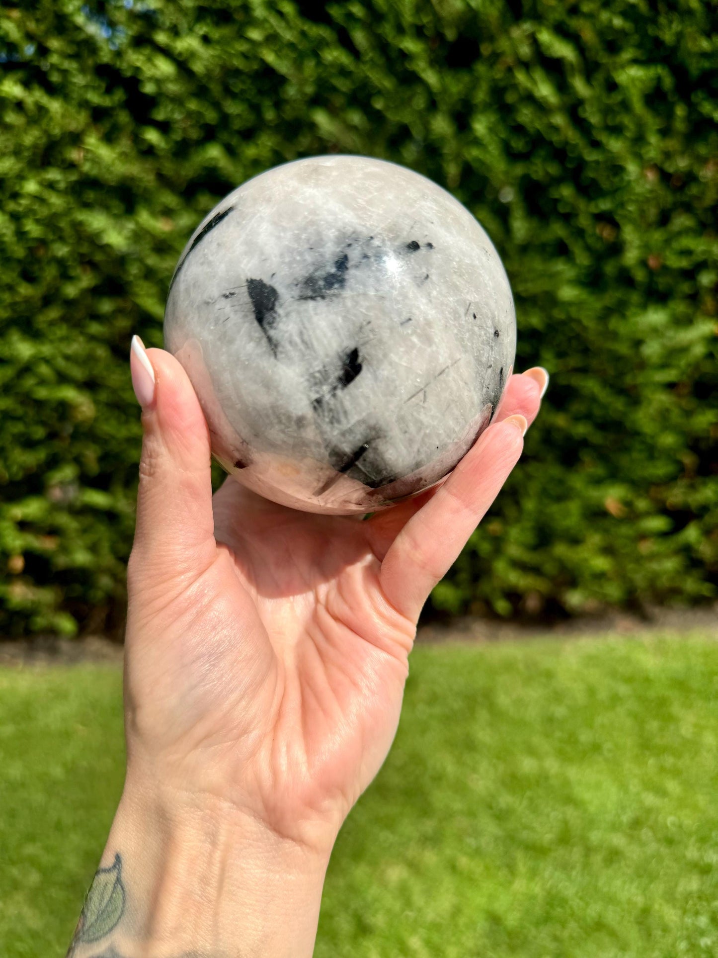 Tourmalated Quartz Sphere (84MM)