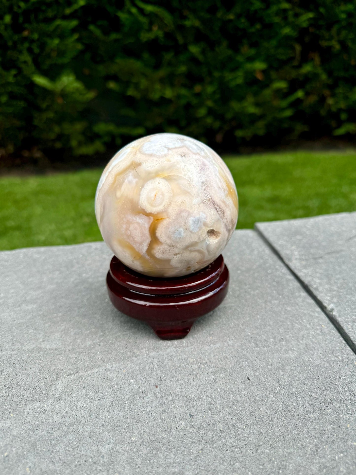 Druzy Flower Agate Sphere (83MM)