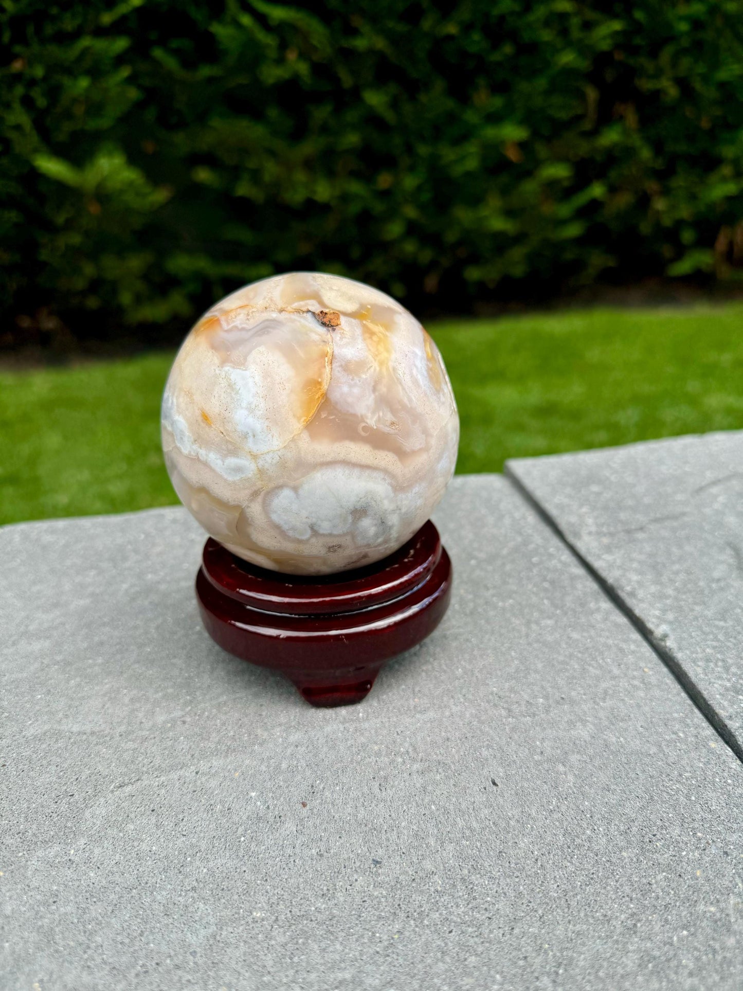Druzy Flower Agate Sphere (83MM)
