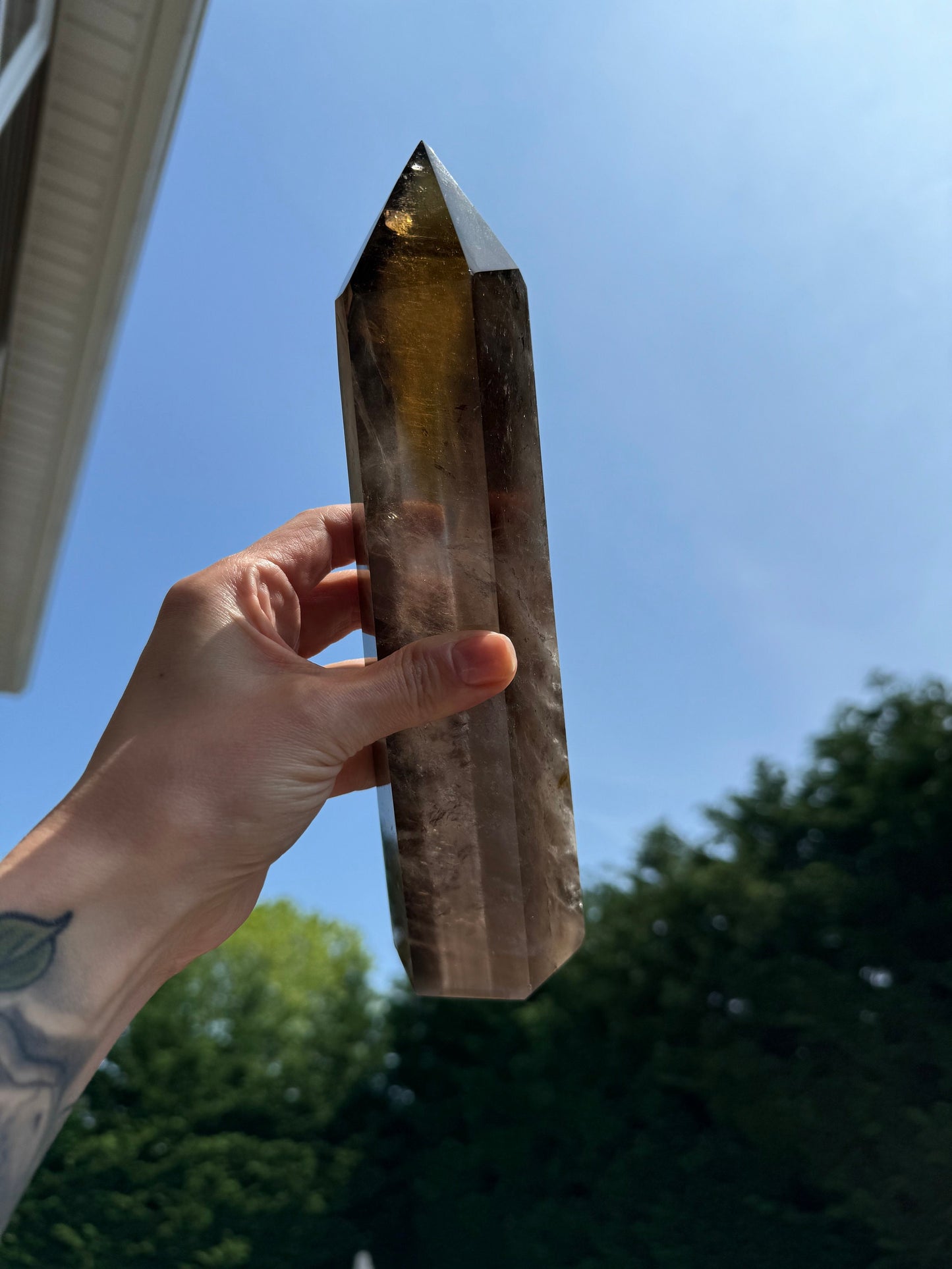 XL Smoky Quartz Tower (2.5lbs)