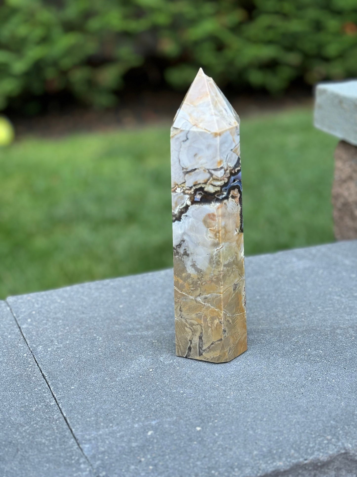 XL Druzy Volcano Agate Tower (9.25")