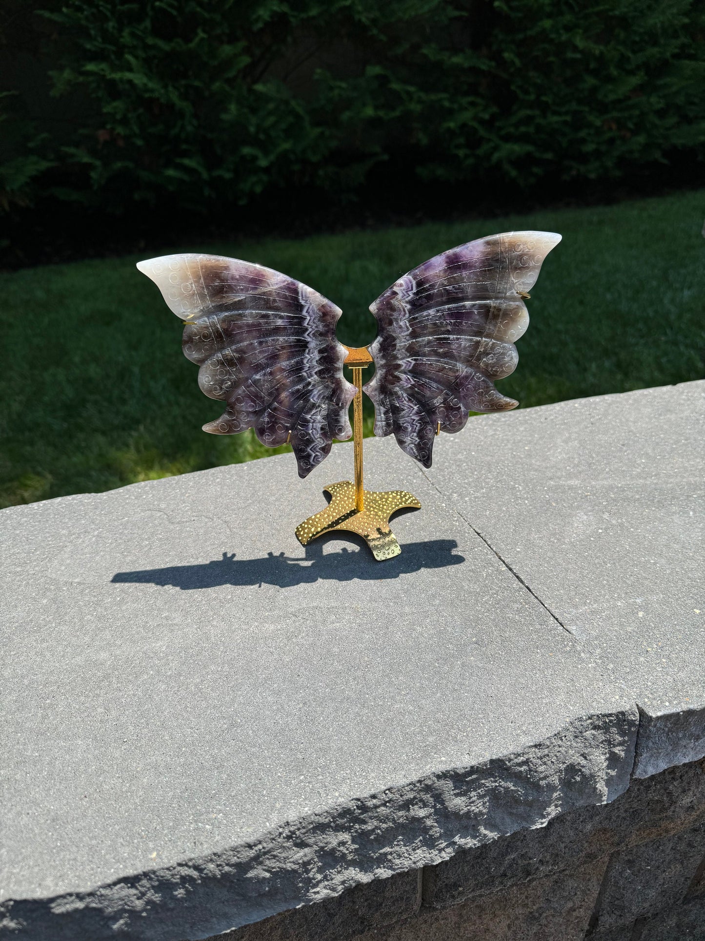 Chevron Amethyst Butterfly Wings