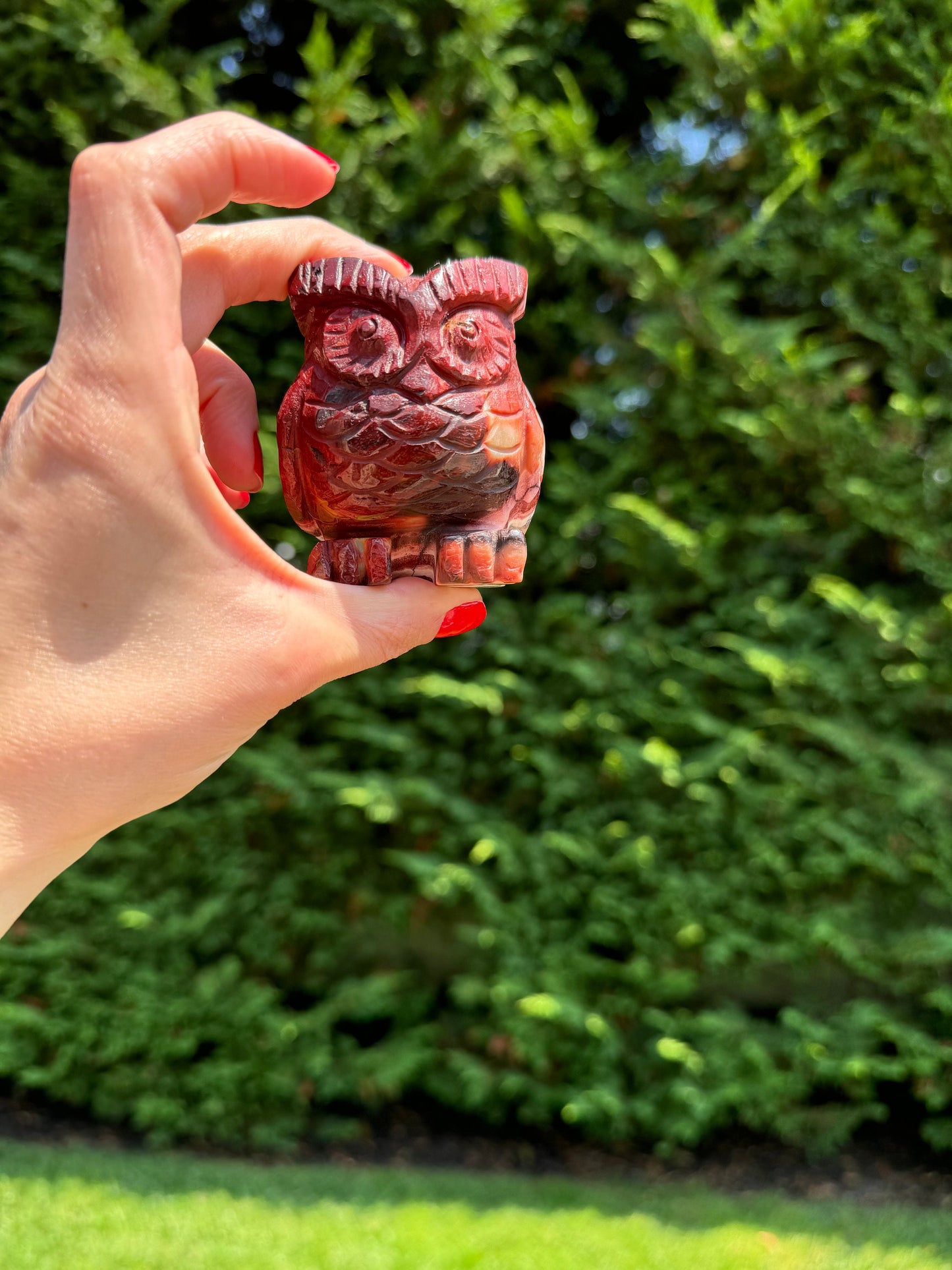 Mookaite Owl Carving
