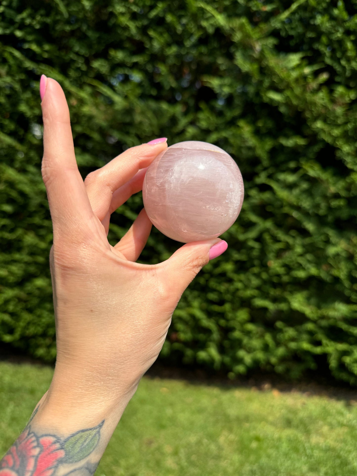 Star Rose Quartz Sphere (60MM)