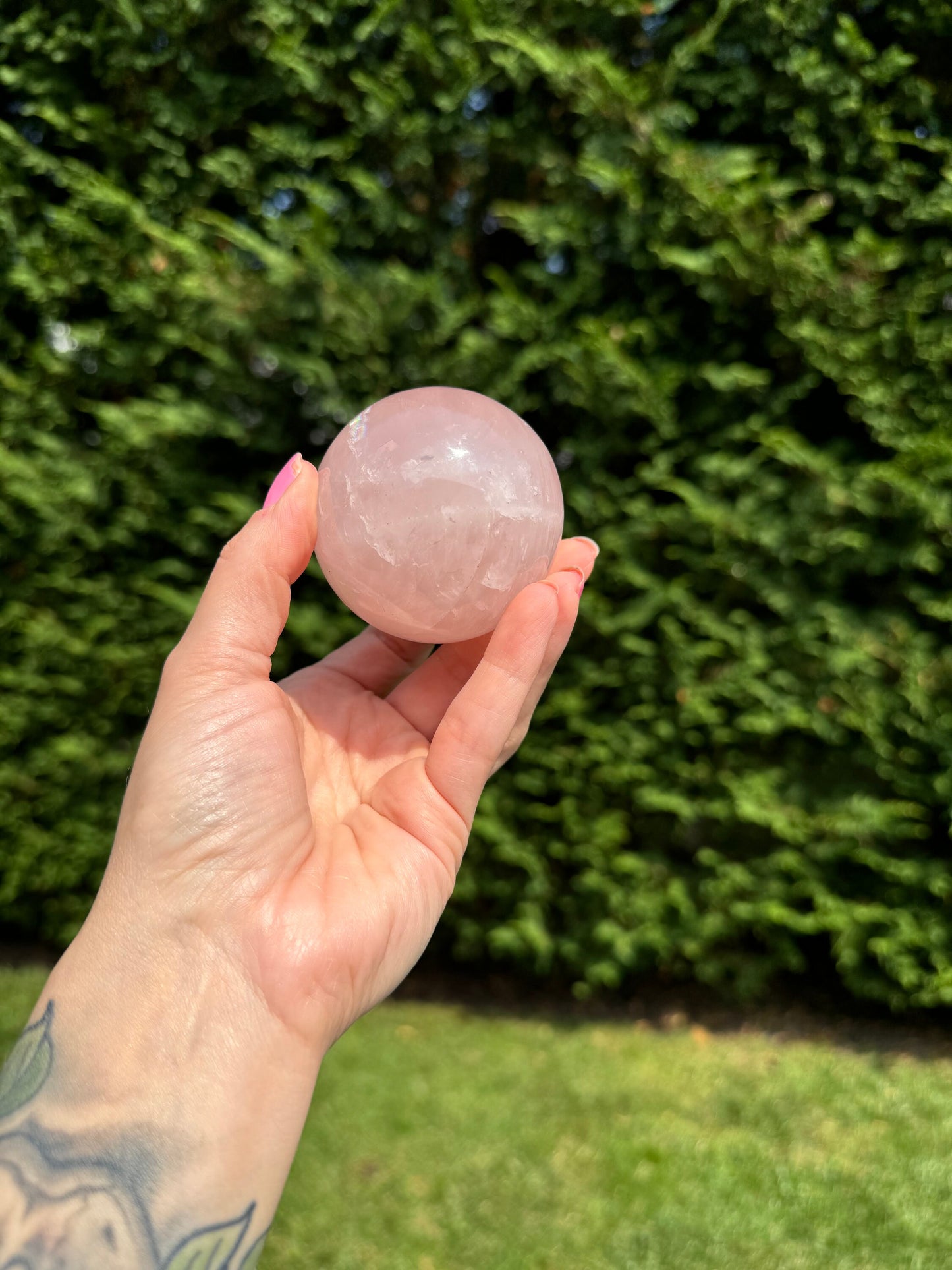 Star Rose Quartz Sphere (60MM)