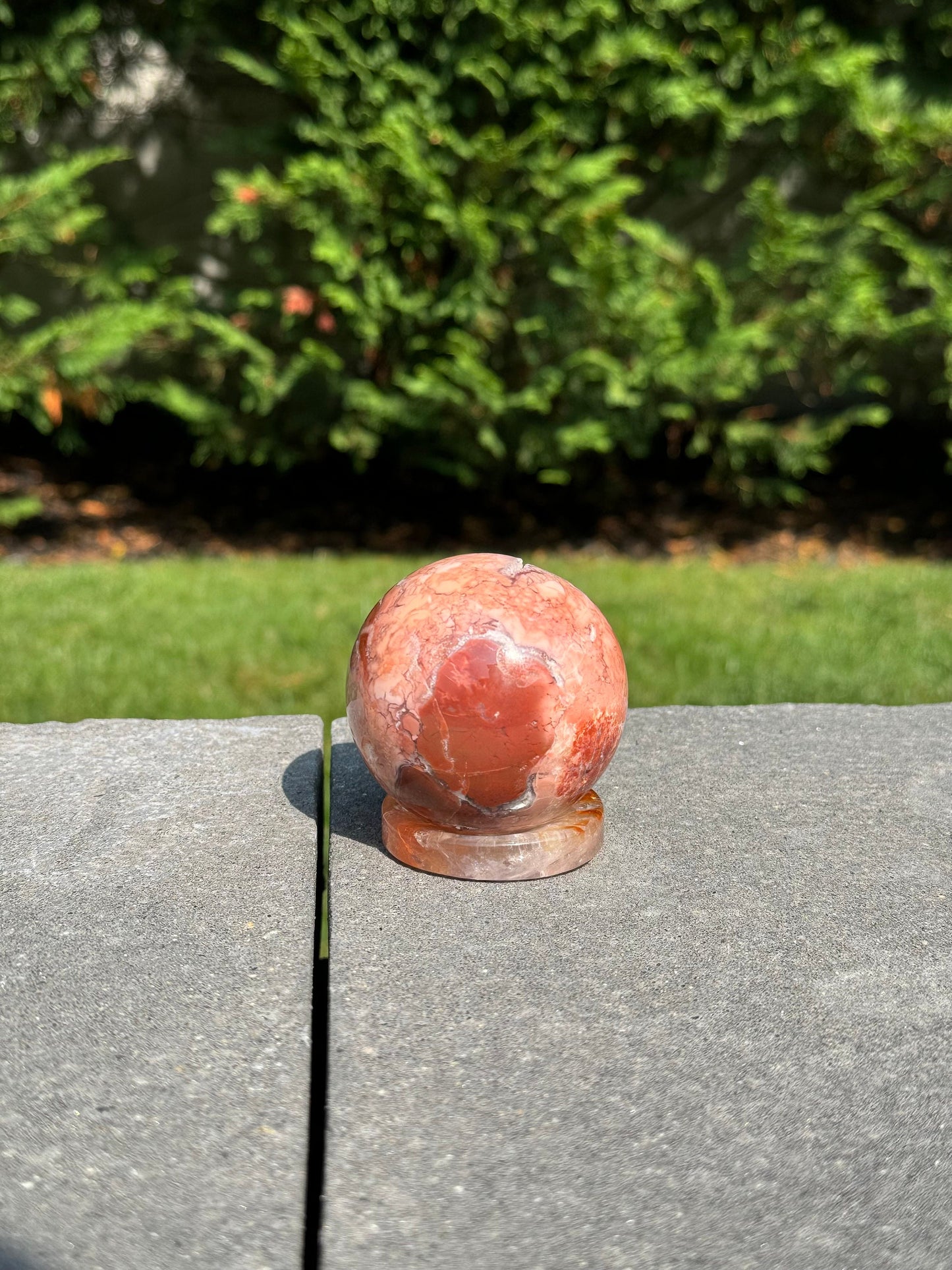 Druzy Pink Agate Sphere (61MM)