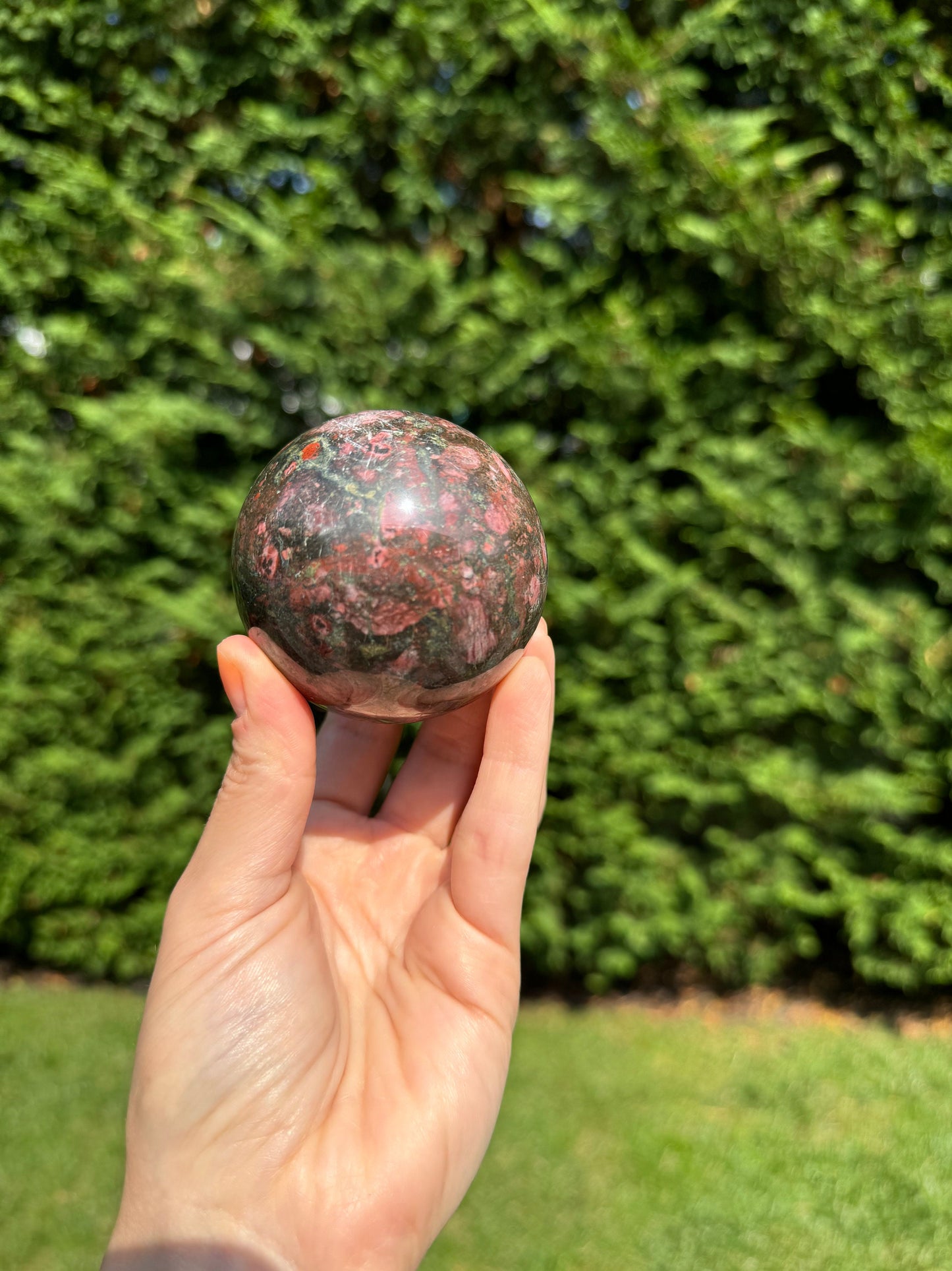 Cherry Blossom Jasper Sphere (64MM)