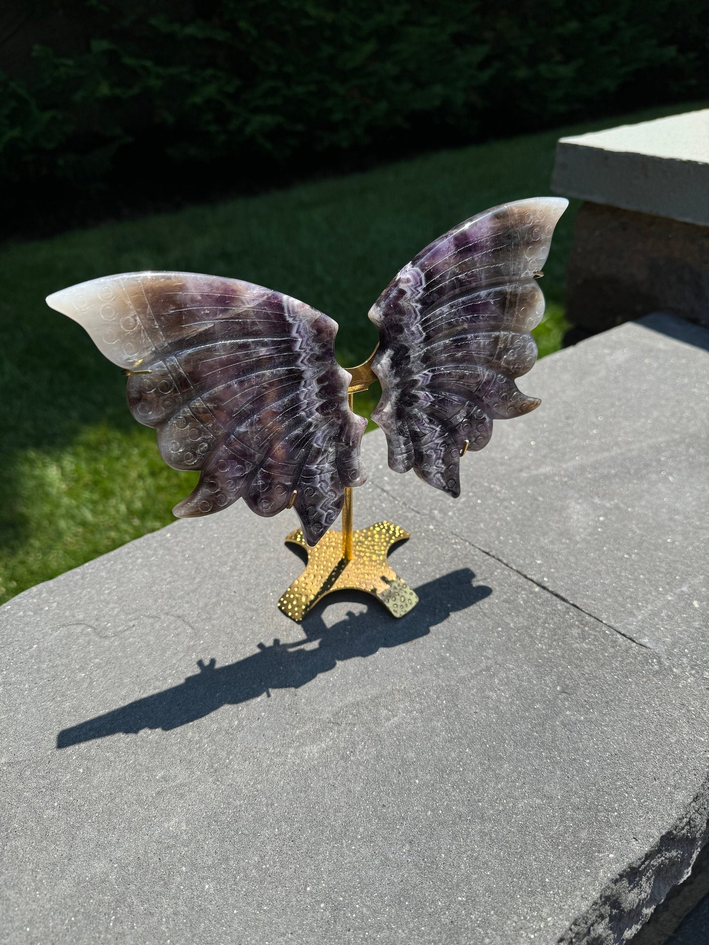 Chevron Amethyst Butterfly Wings
