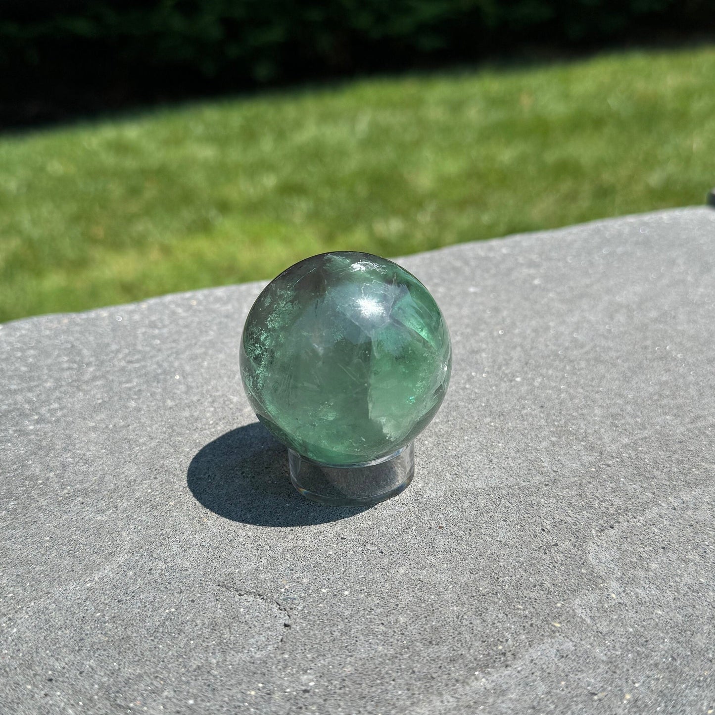 Green & Purple Fluorite Sphere (51MM)